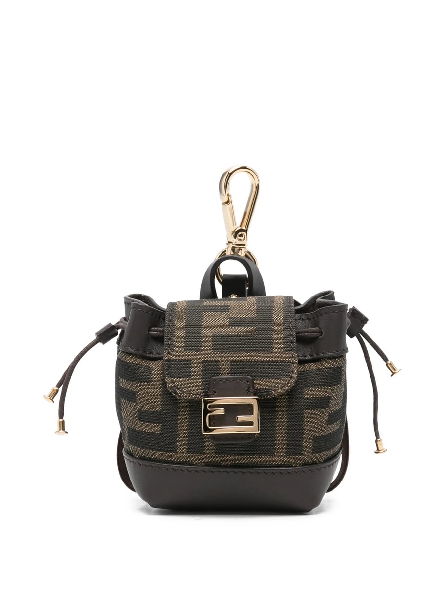Fendi Fendi Nano Backpack Patterned Charm