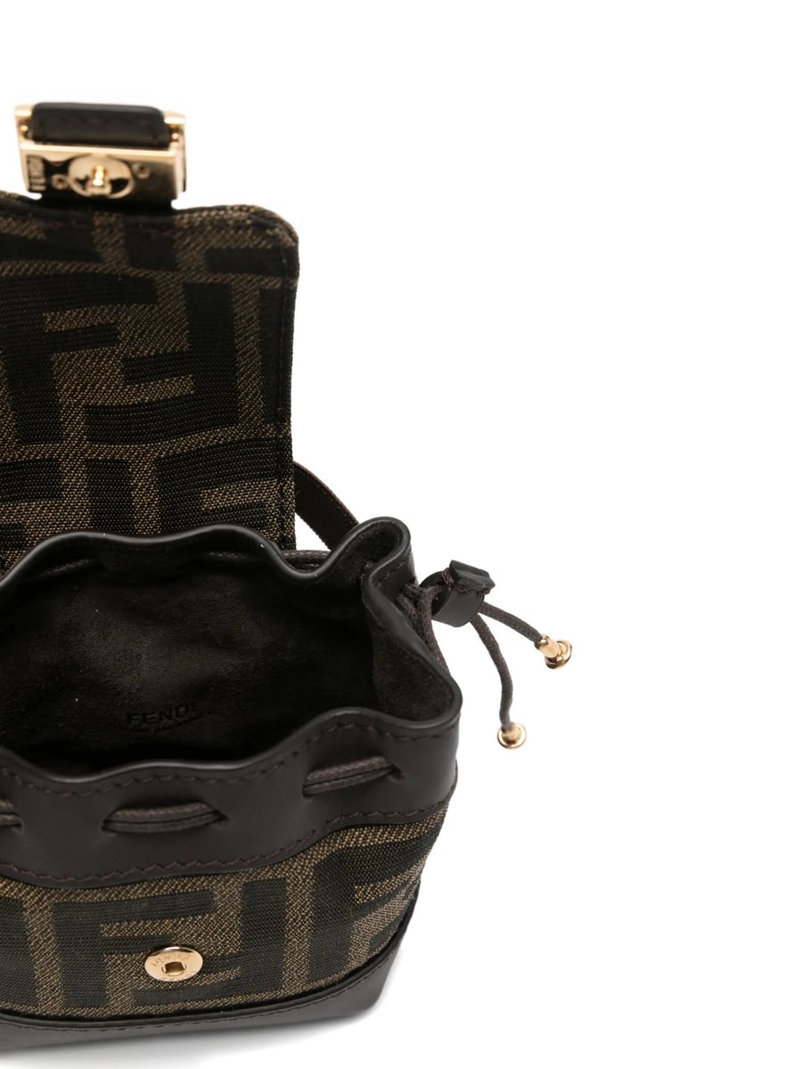 Fendi Fendi Nano Backpack Patterned Charm, view 2