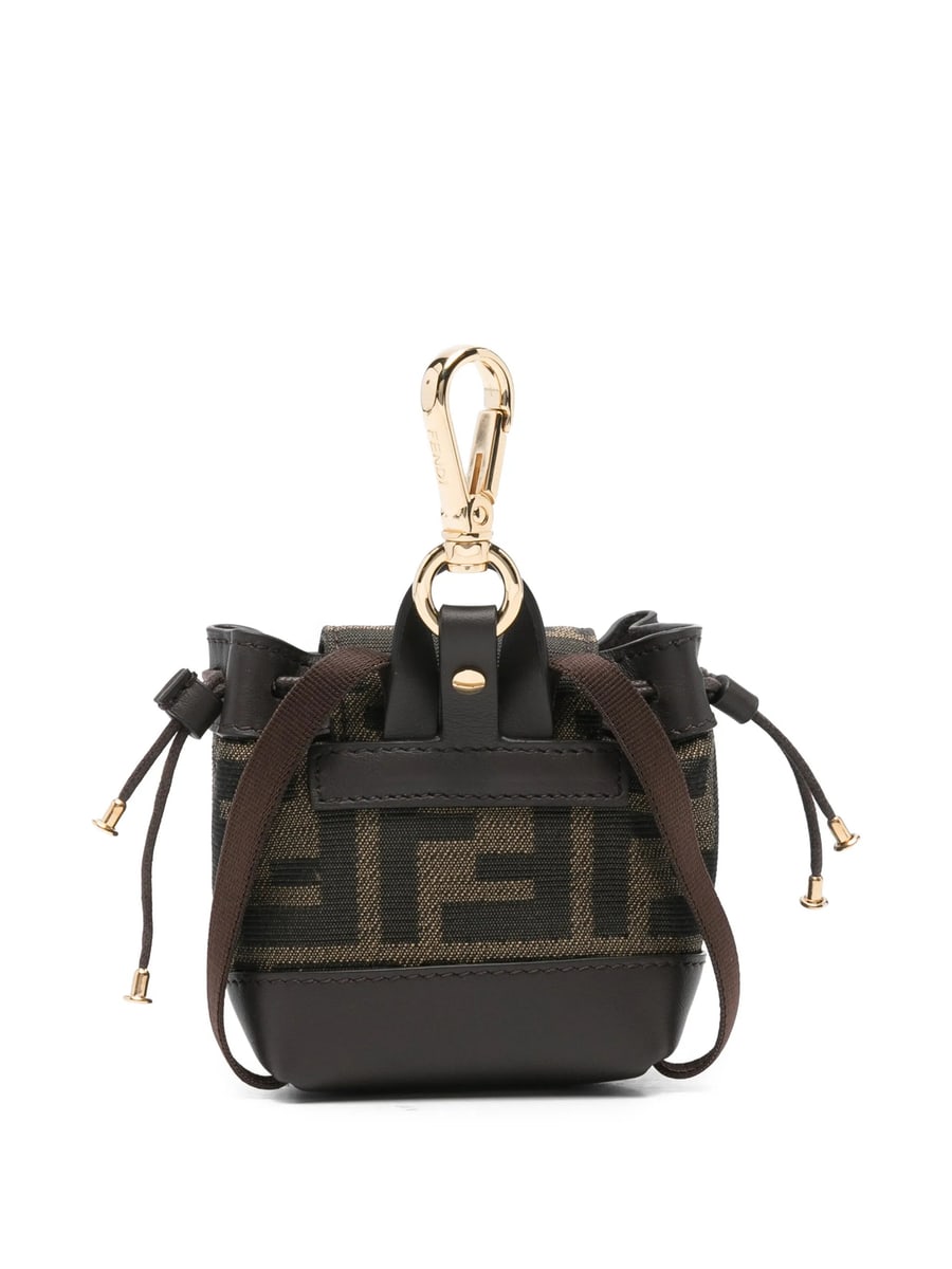 Fendi Fendi Nano Backpack Patterned Charm, view 3