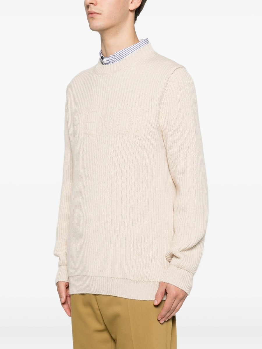Fendi Fendi Logo-embroidered Sweater, view 2