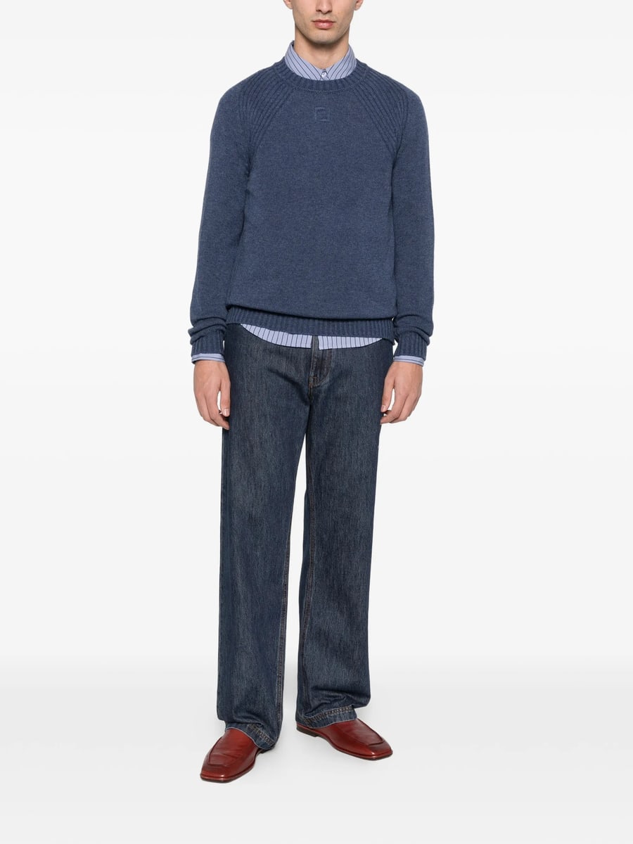 Fendi Fendi Padded Straight Bootcut Jeans, view 3