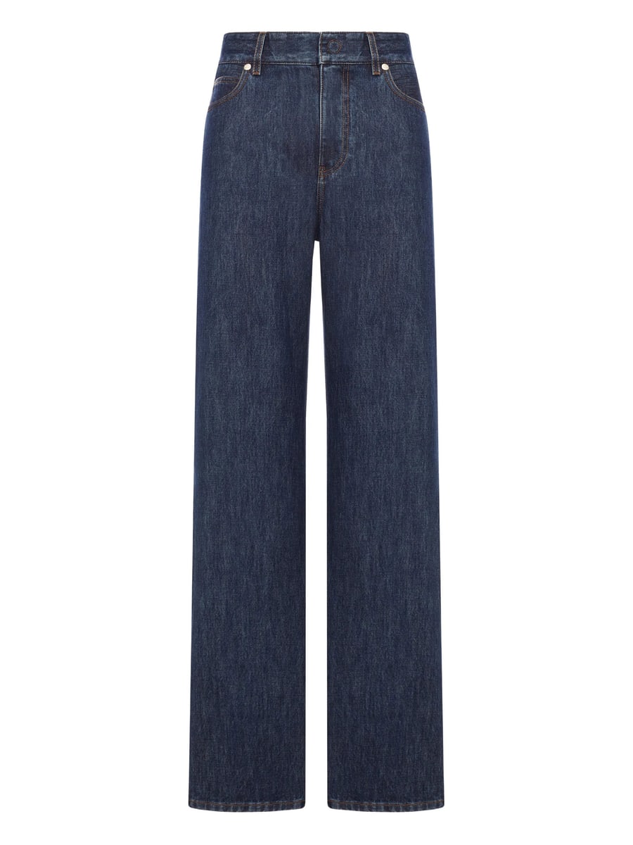 Fendi Fendi Logo-embroidered Jeans
