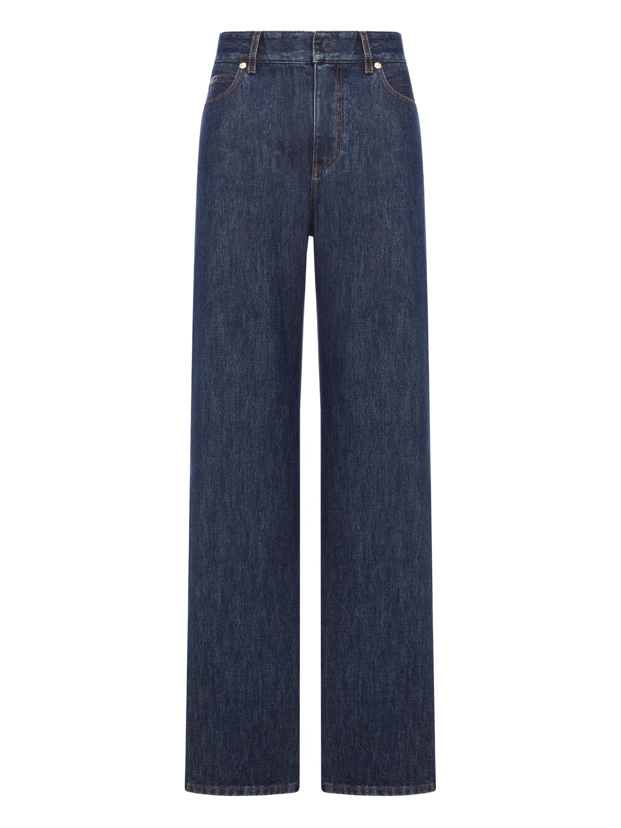 Fendi Fendi Logo-embroidered Jeans