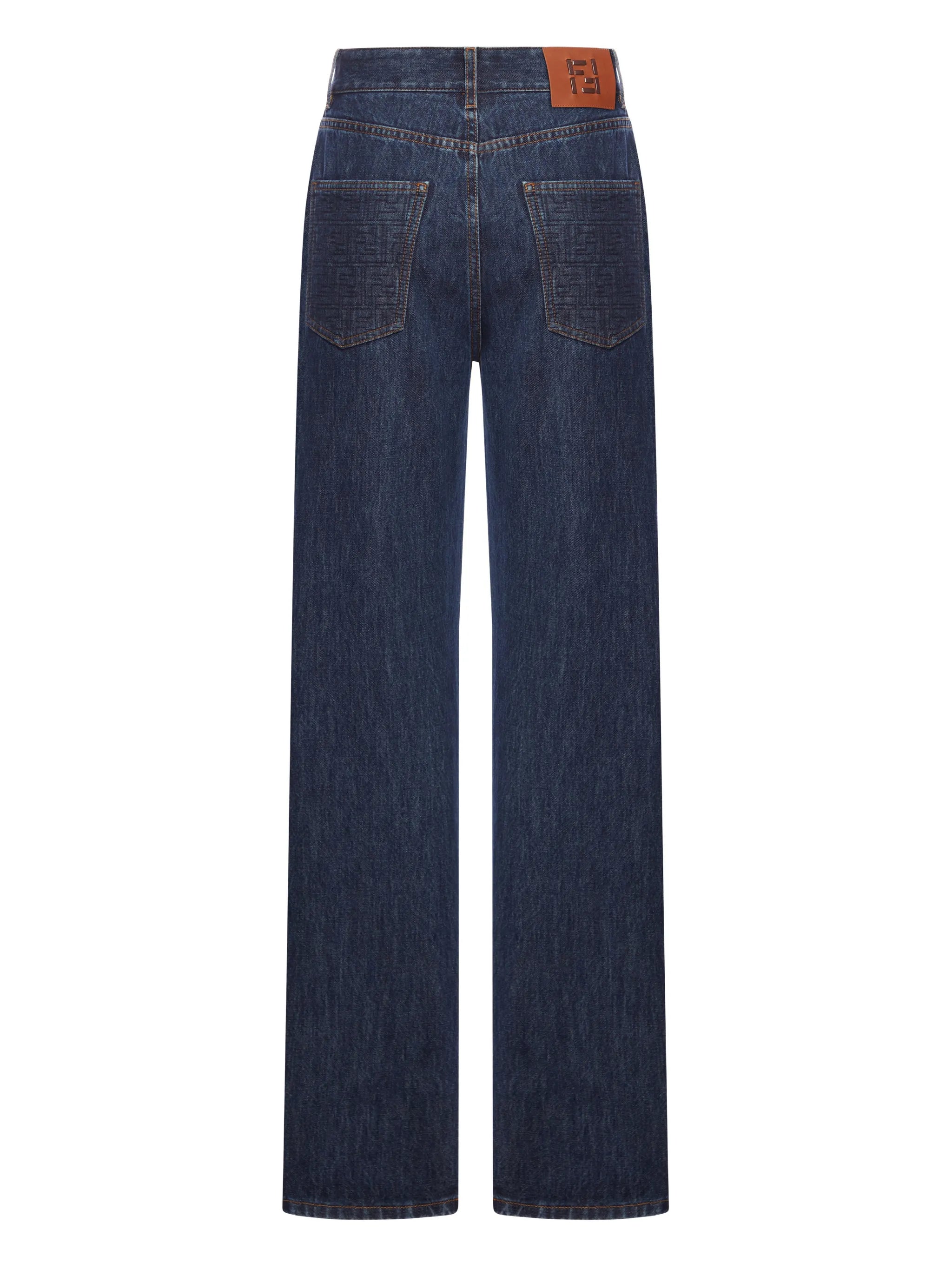 Fendi Fendi Logo-embroidered Jeans, view 2