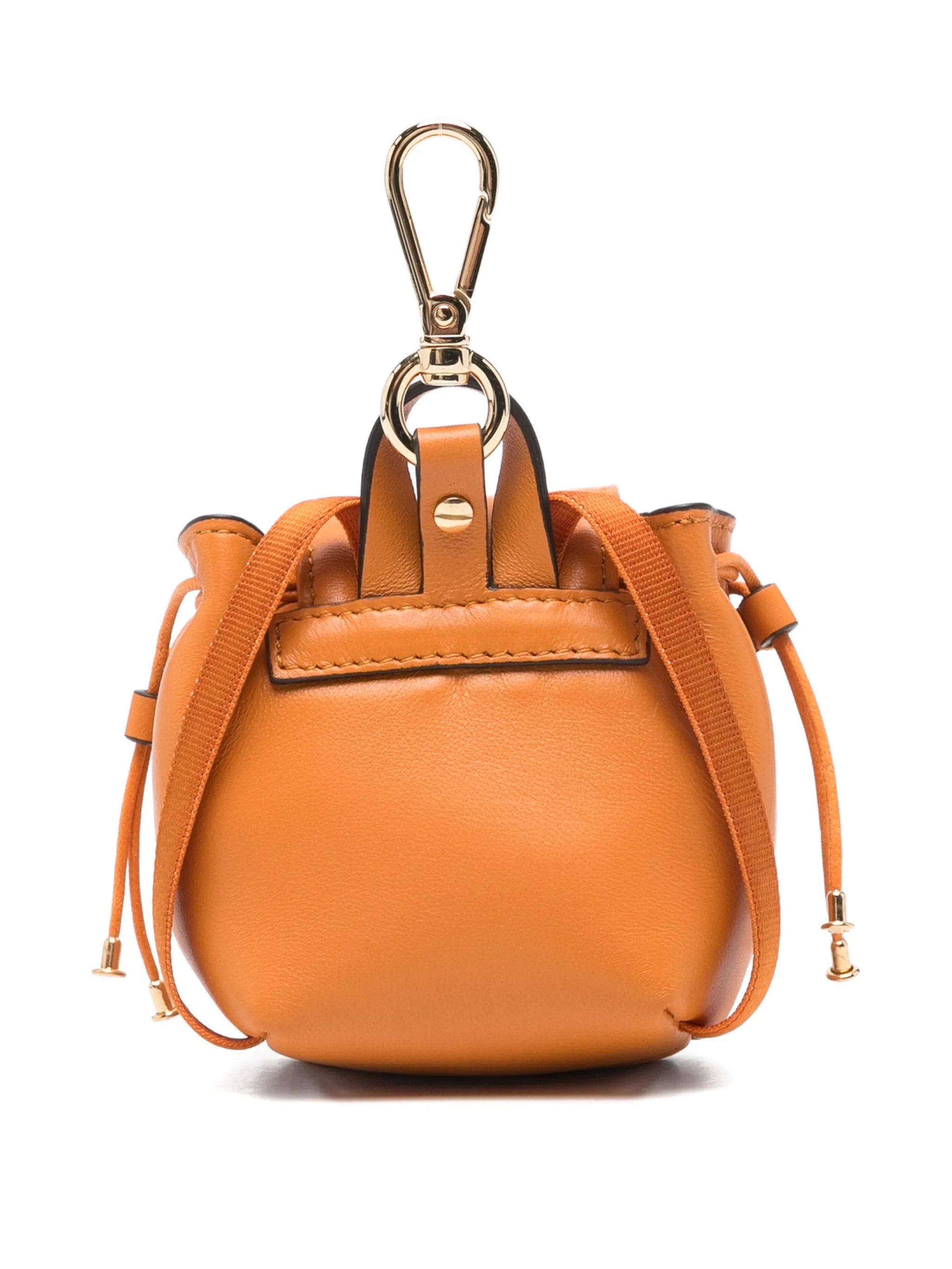 Fendi Fendi Drawstring Logo-plaque Bag Charm, view 2
