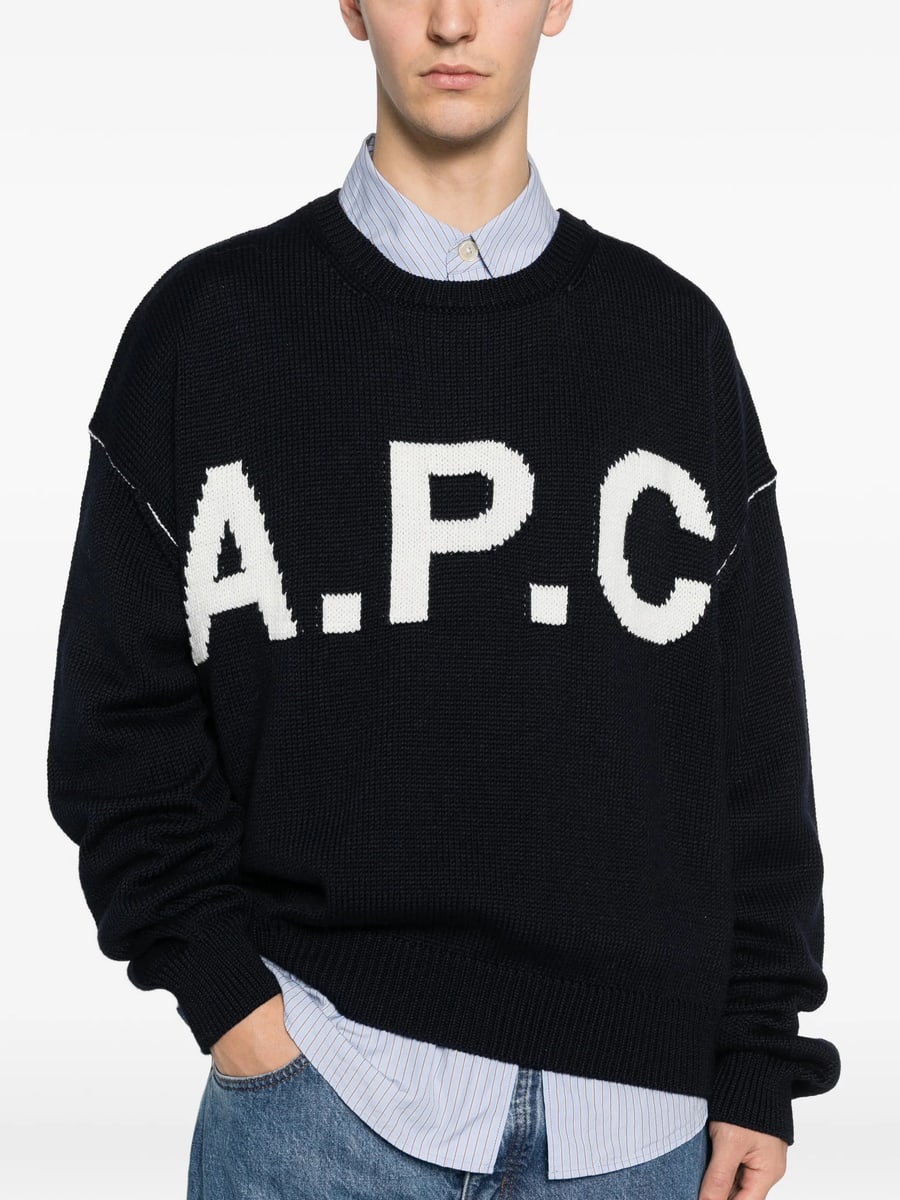 A.P.C. A.p.c. Logo-lettering Sweater, view 2