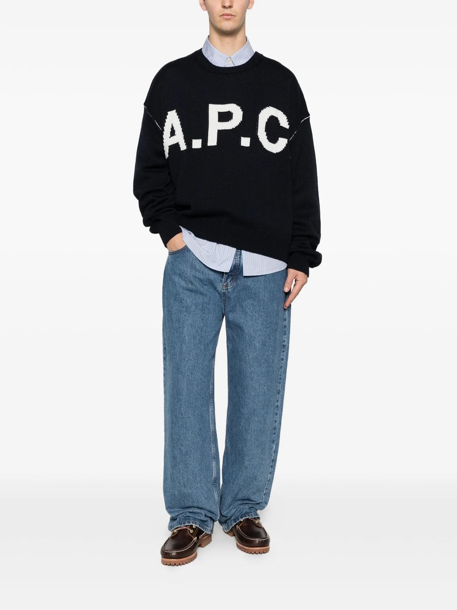 A.P.C. A.p.c. Logo-lettering Sweater, view 3