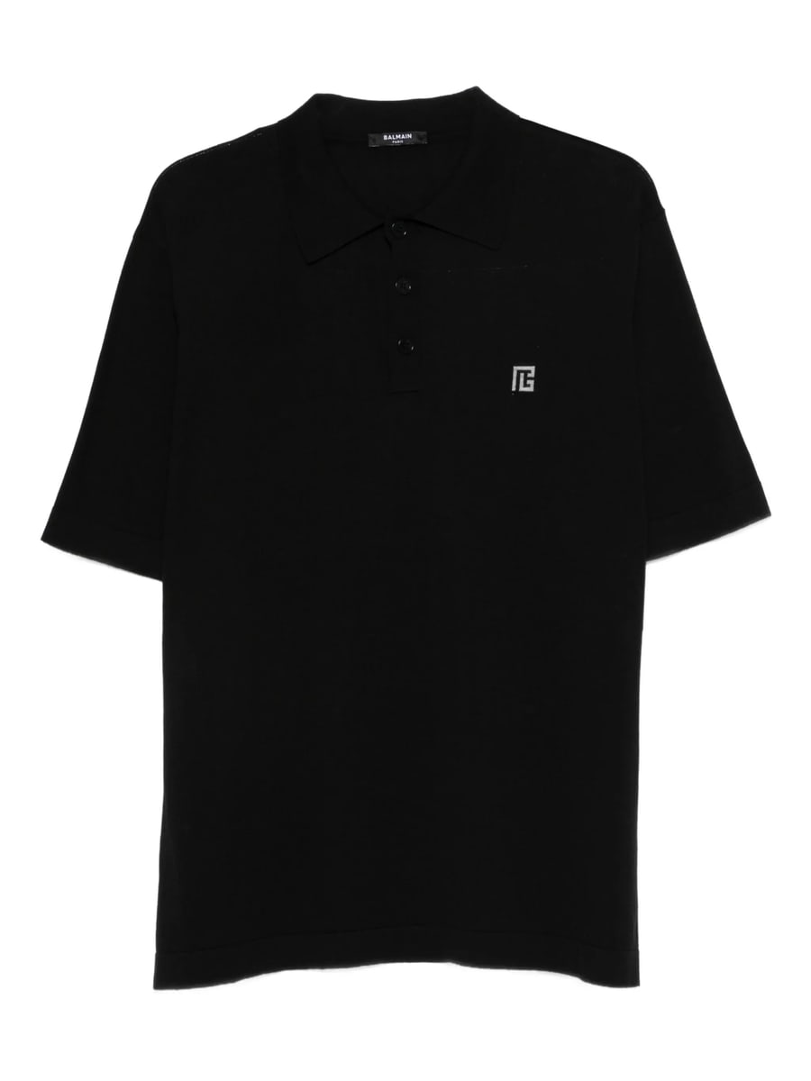 Balmain Balmain Embroidered Cotton Polo