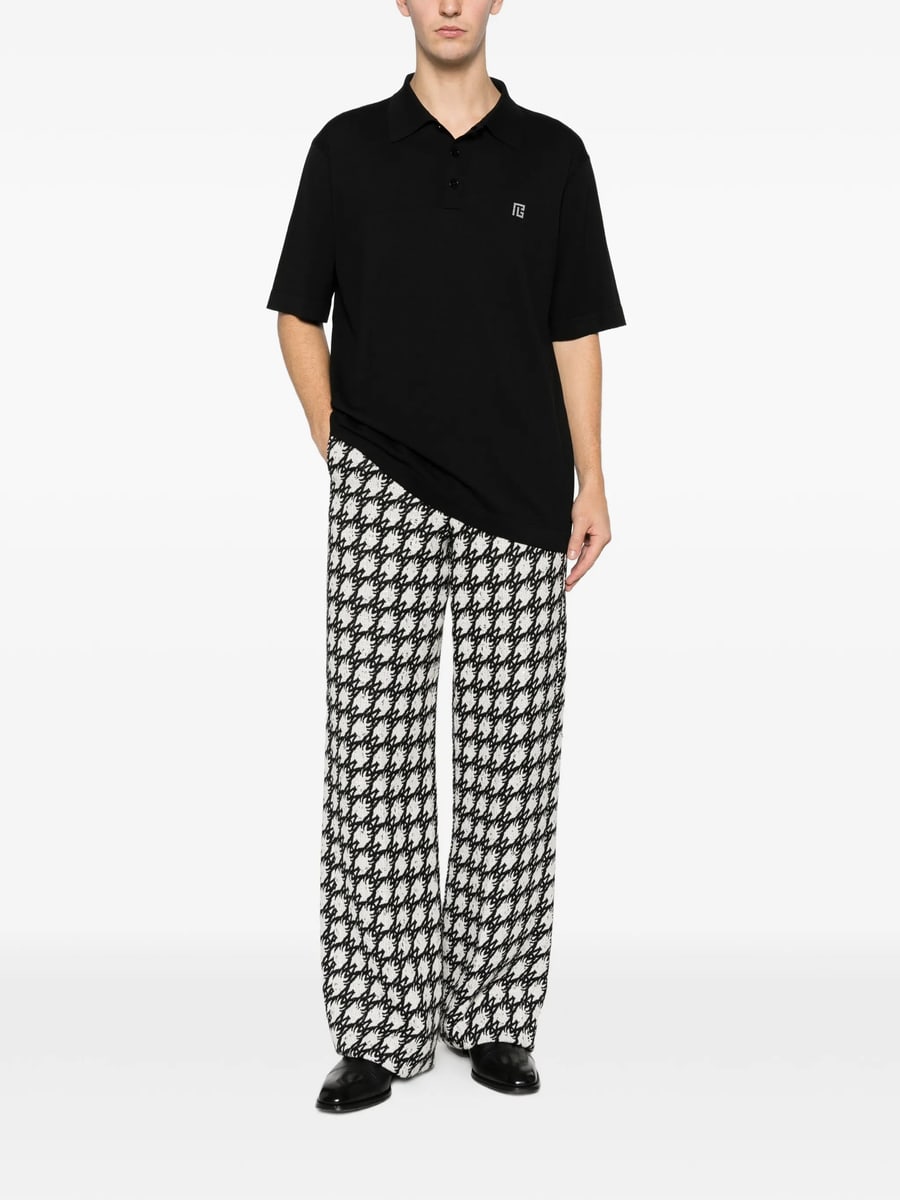Balmain Balmain Embroidered Cotton Polo, view 2