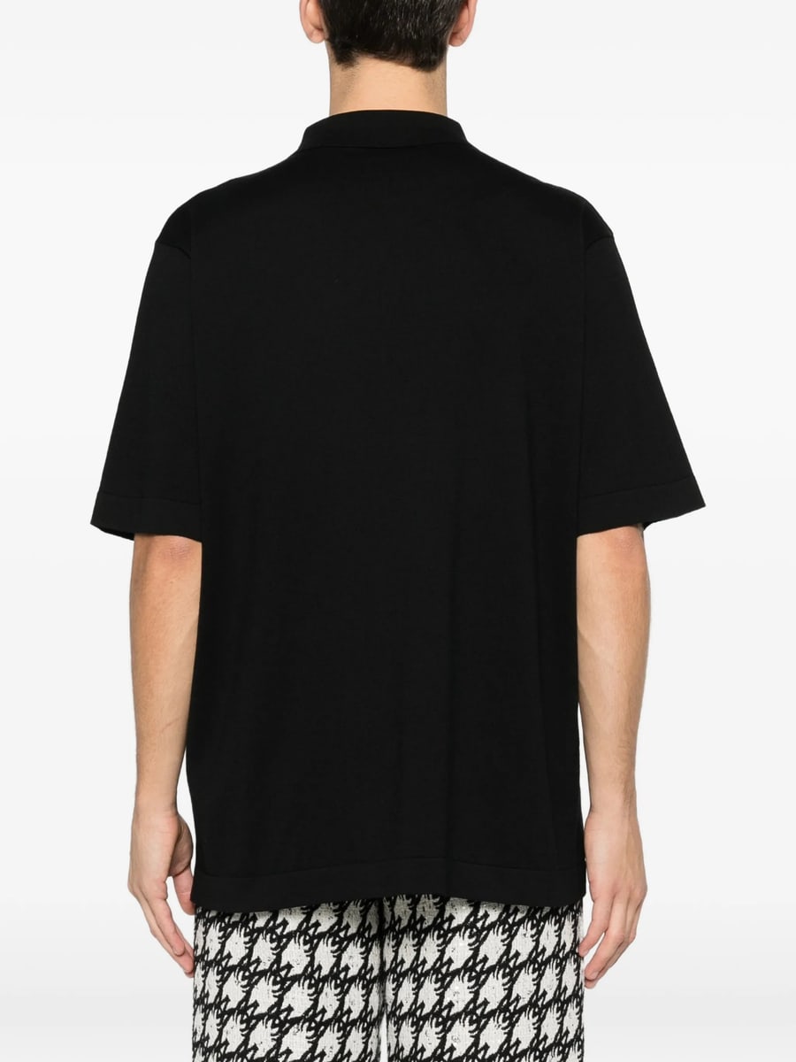 Balmain Balmain Embroidered Cotton Polo, view 4