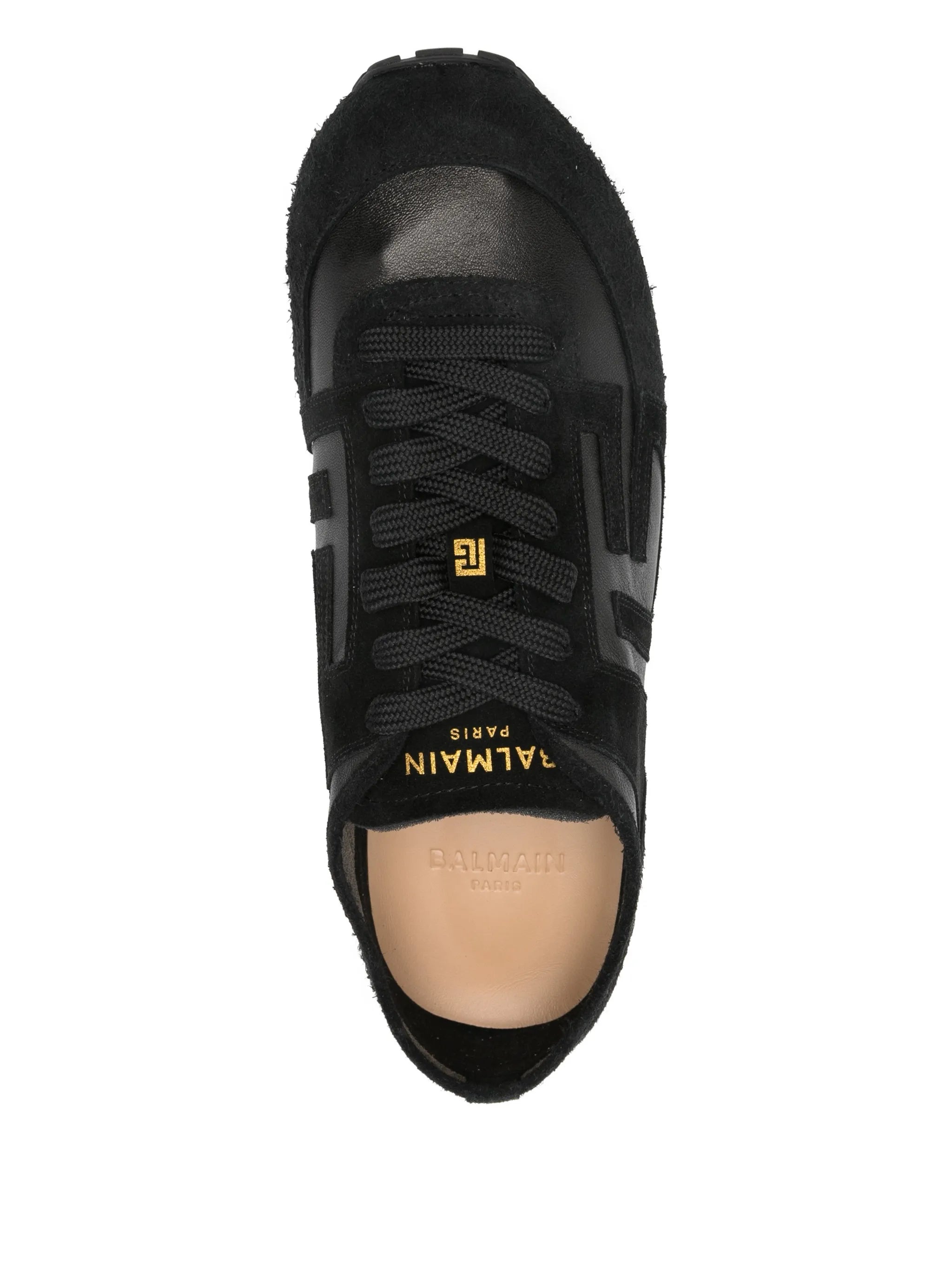 Balmain Balmain Racer 45 Trainers In Lambskin And Suede, view 2