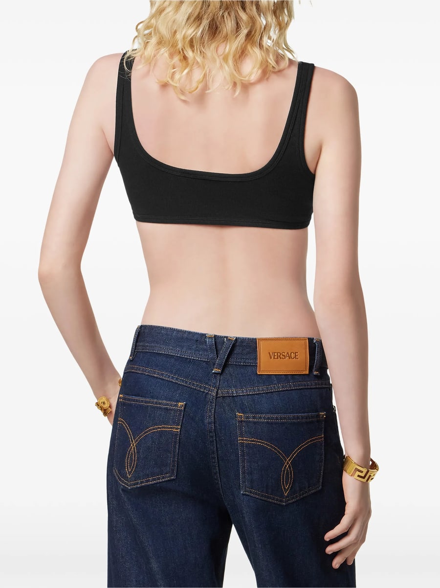 Versace Underwear Versace Underwear Ribbed Cotton Top, view 2
