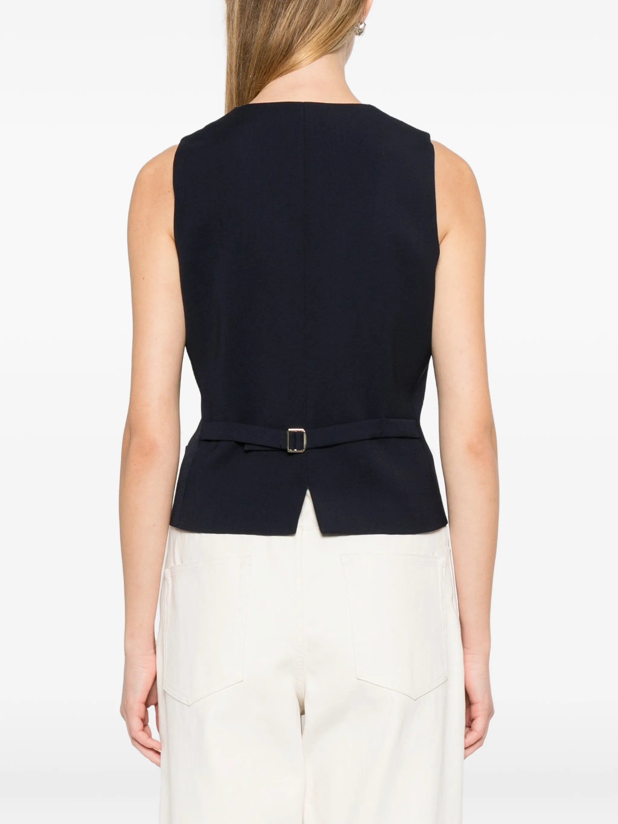 Max Mara Studio Max Mara Studio Buttoned V-neck Gilet, view 2