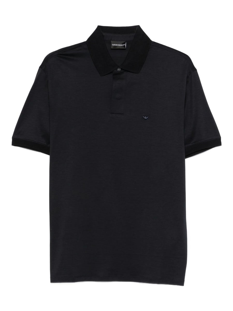 Emporio Armani Emporio Armani Logo-embroidered Polo Shirt