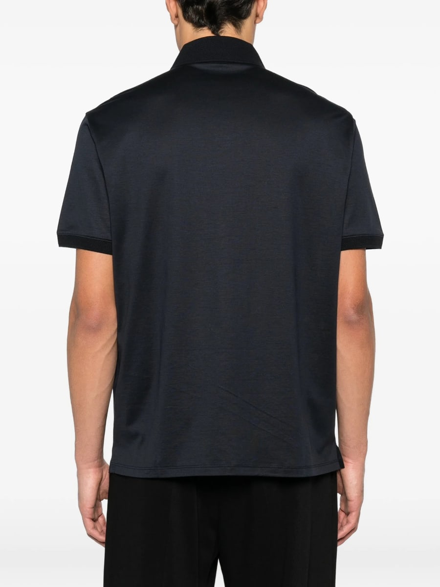 Emporio Armani Emporio Armani Logo-embroidered Polo Shirt, view 2