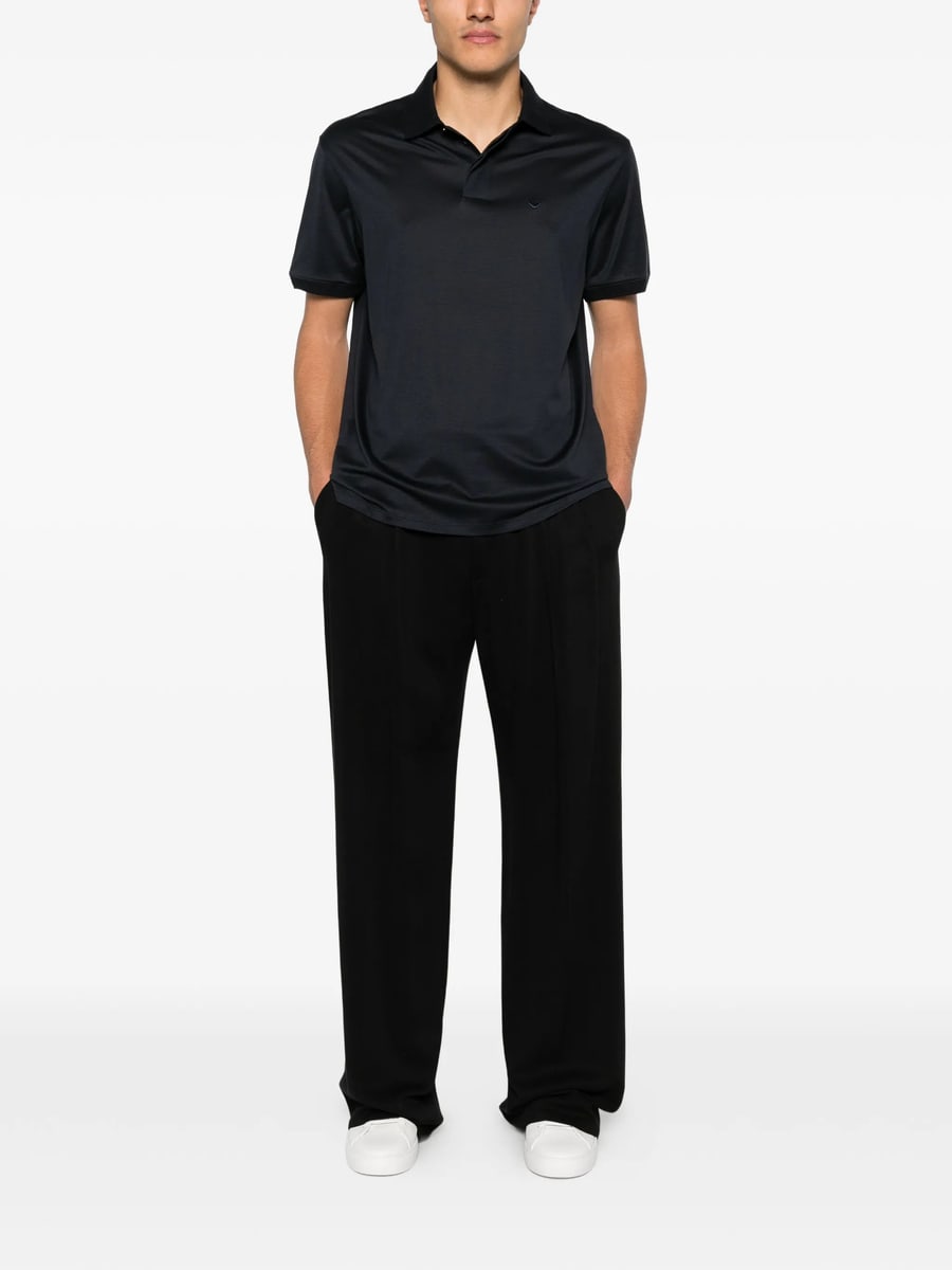 Emporio Armani Emporio Armani Logo-embroidered Polo Shirt, view 3