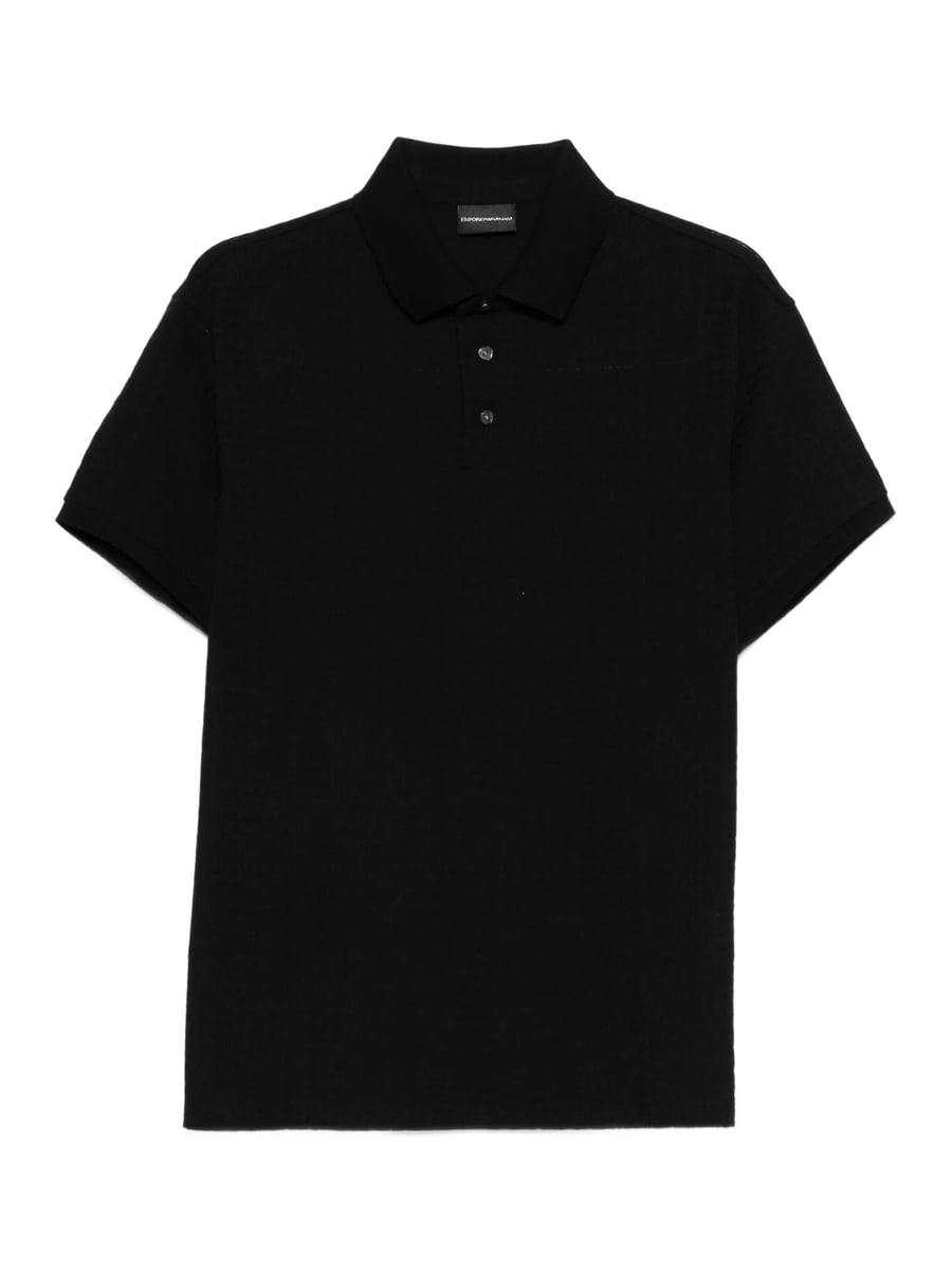 Emporio Armani Emporio Armani Logo-jacquard Polo Shirt