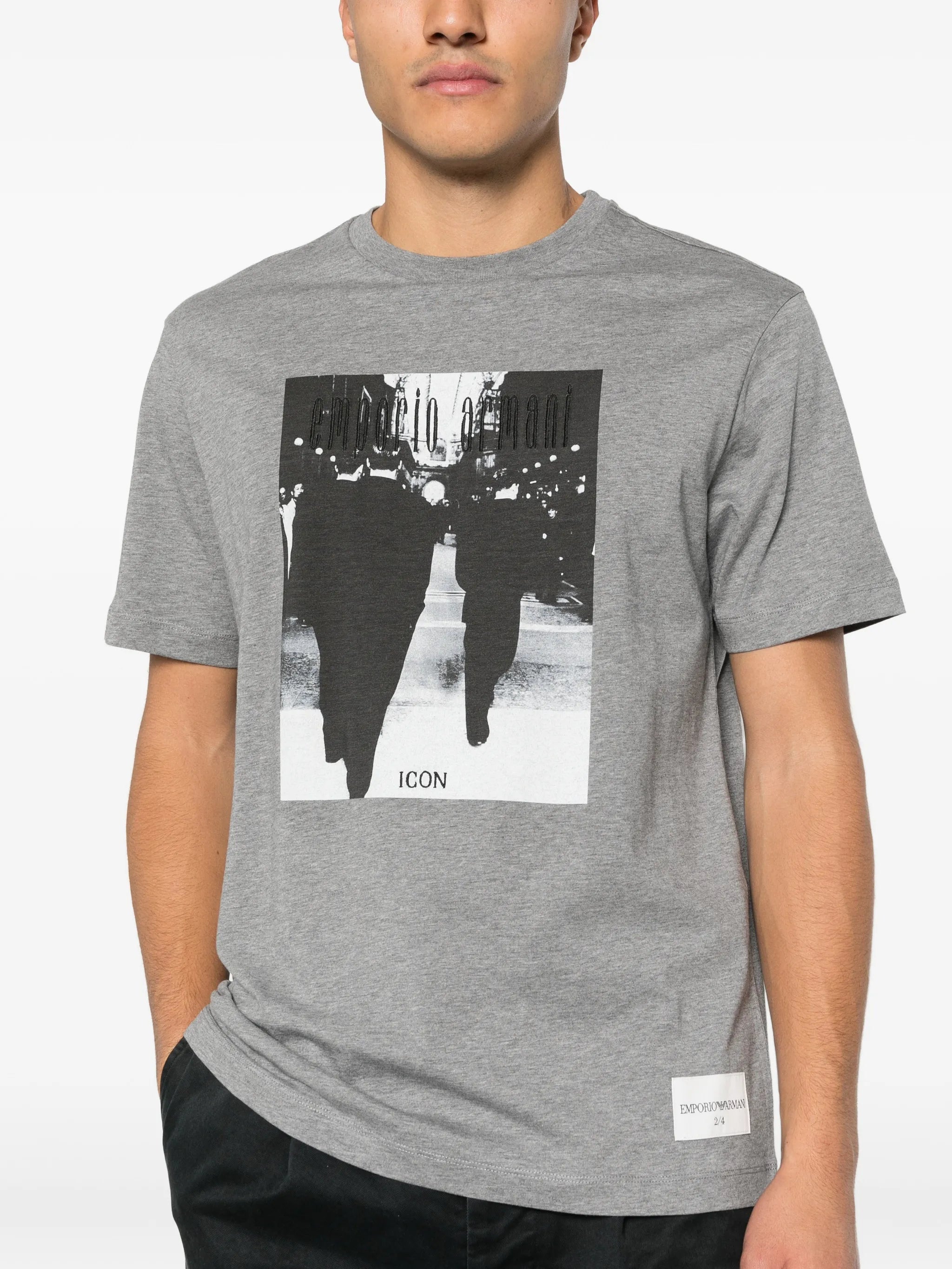 Emporio Armani Emporio Armani Graphic-print T-shirt, view 2