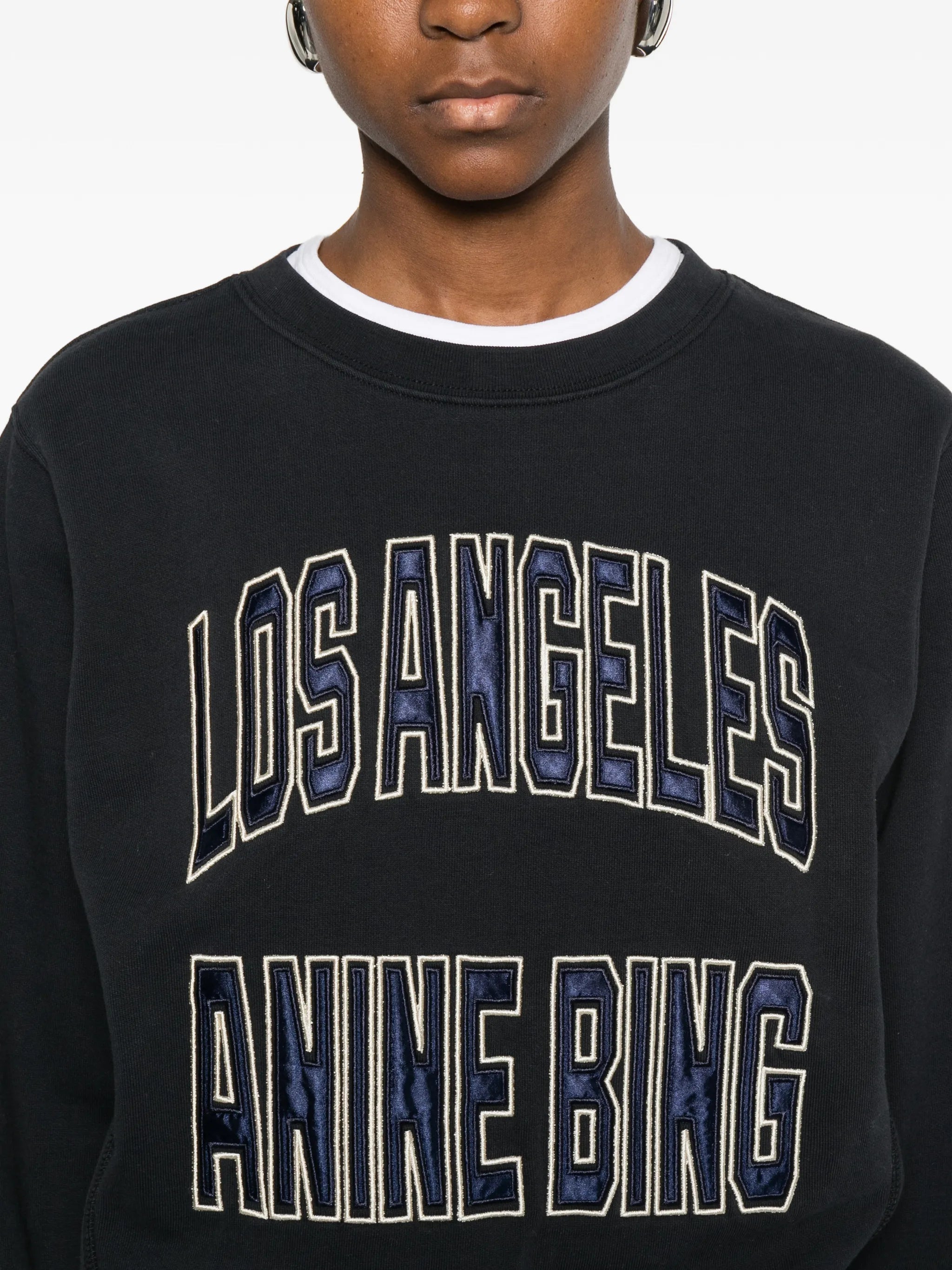 Anine Bing Anine Bing Logo-detail Sweatshirt, view 2