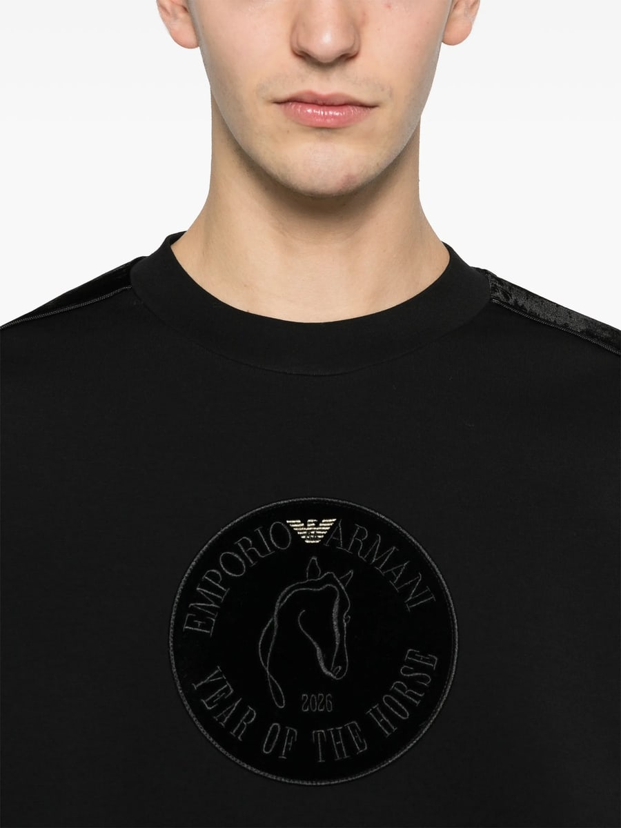 Emporio Armani Emporio Armani Logo-patch Sweatshirt, view 5