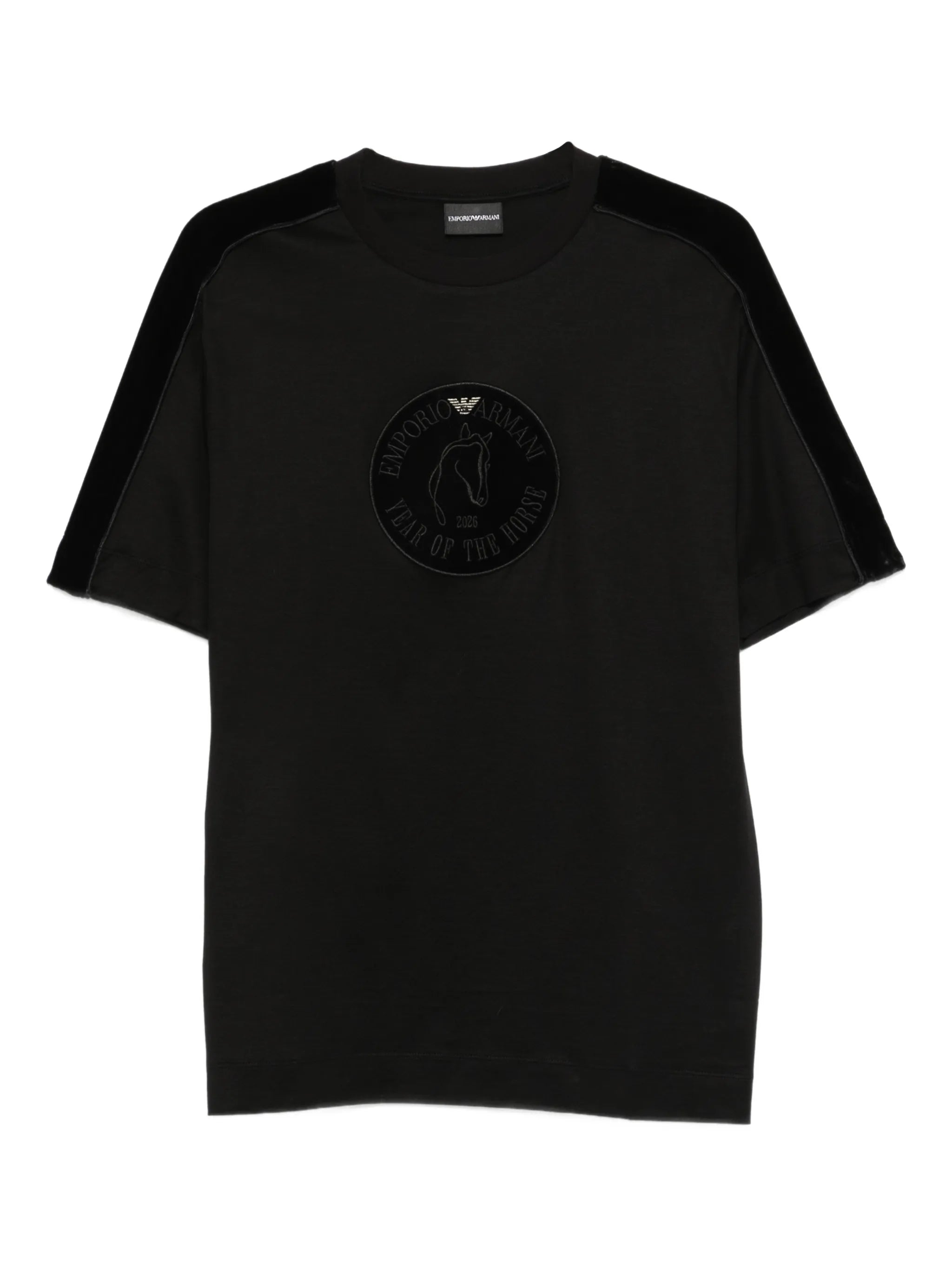 Emporio Armani Emporio Armani Velvet-panel T-shirt