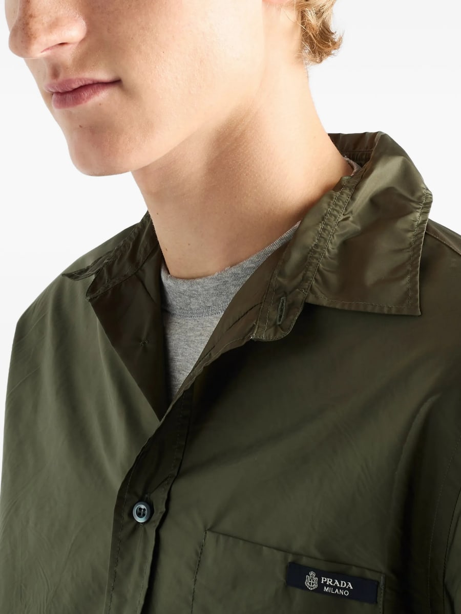 Prada Prada Re-Nylon Patch Pocket Shirt, view 2