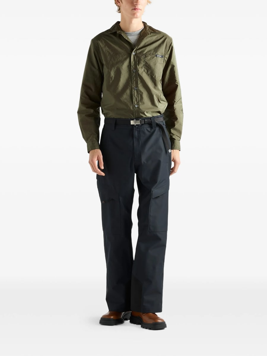 Prada Prada Re-Nylon Patch Pocket Shirt, view 4