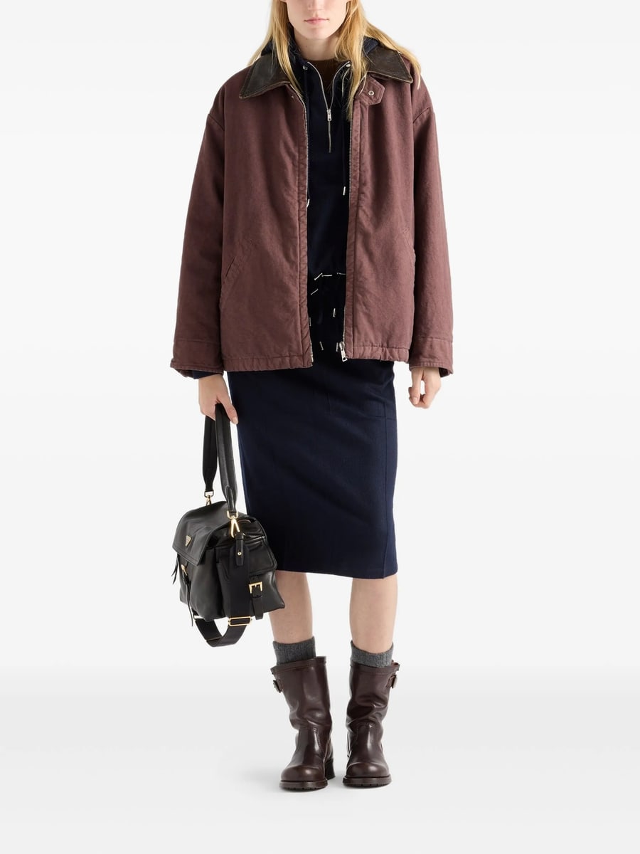 Prada Prada Triangle-logo Jacket, view 3