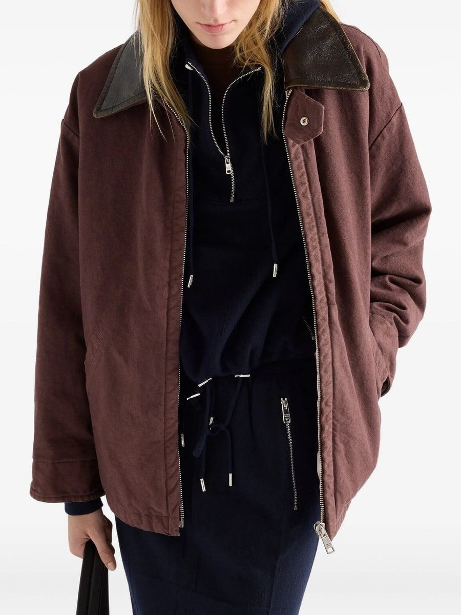 Prada Prada Triangle-logo Jacket, view 4