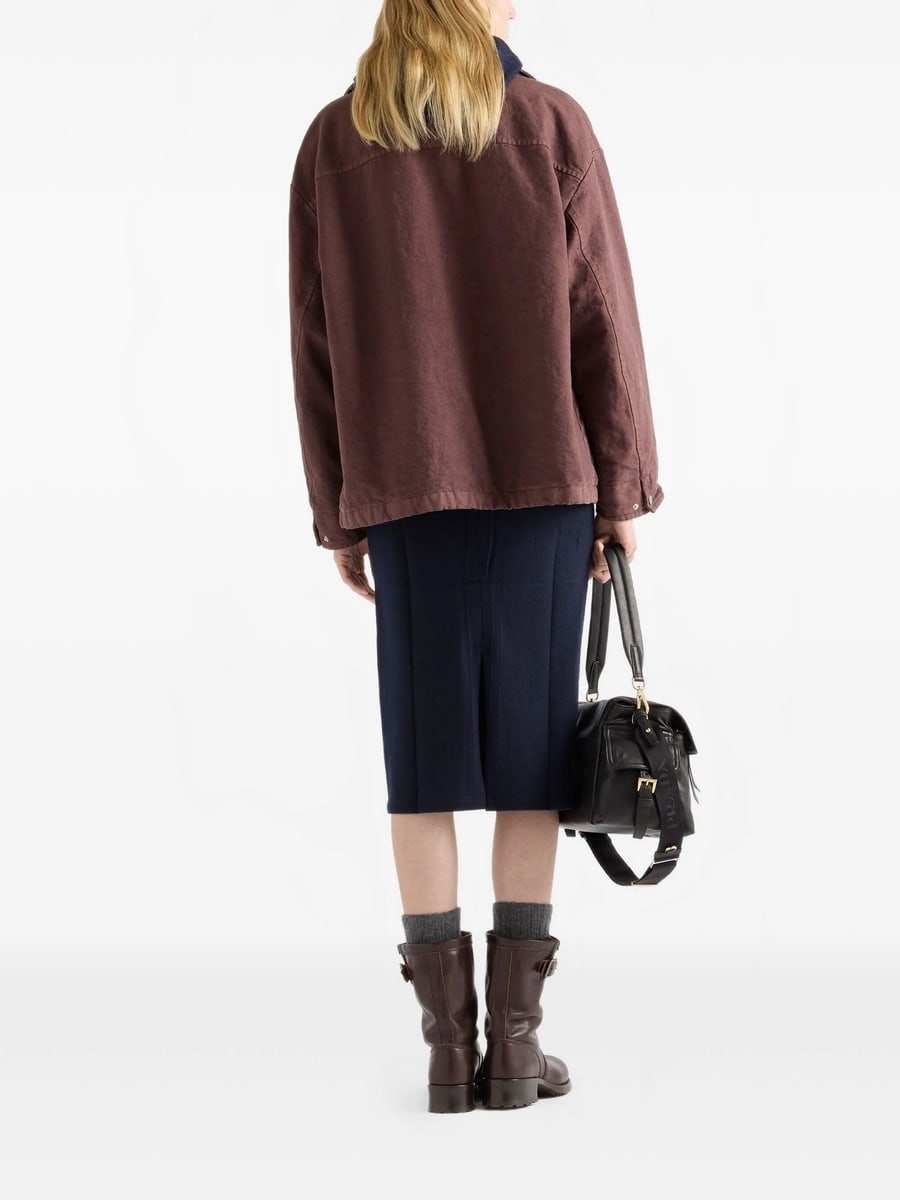 Prada Prada Triangle-logo Jacket, view 5