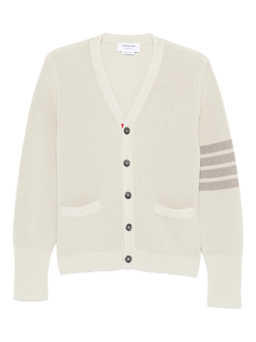 Thom Browne Thom Browne 4-Bar Stripe Pockets Cardigan