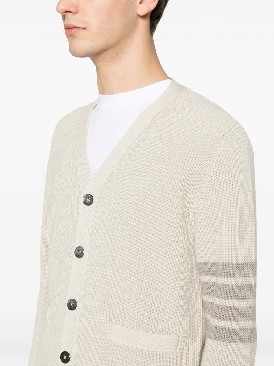Thom Browne Thom Browne 4-Bar Stripe Pockets Cardigan, view 2