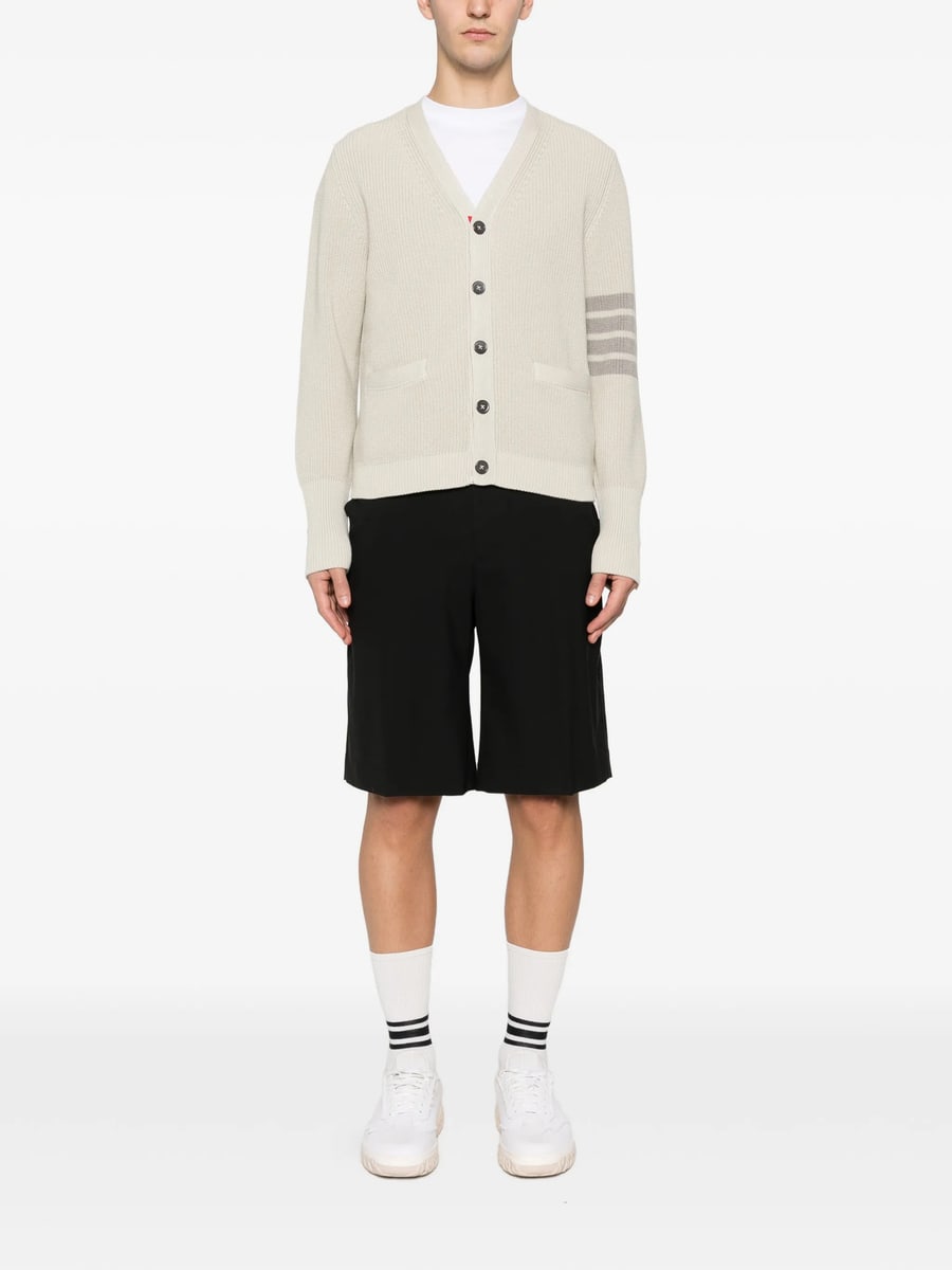 Thom Browne Thom Browne 4-Bar Stripe Pockets Cardigan, view 3
