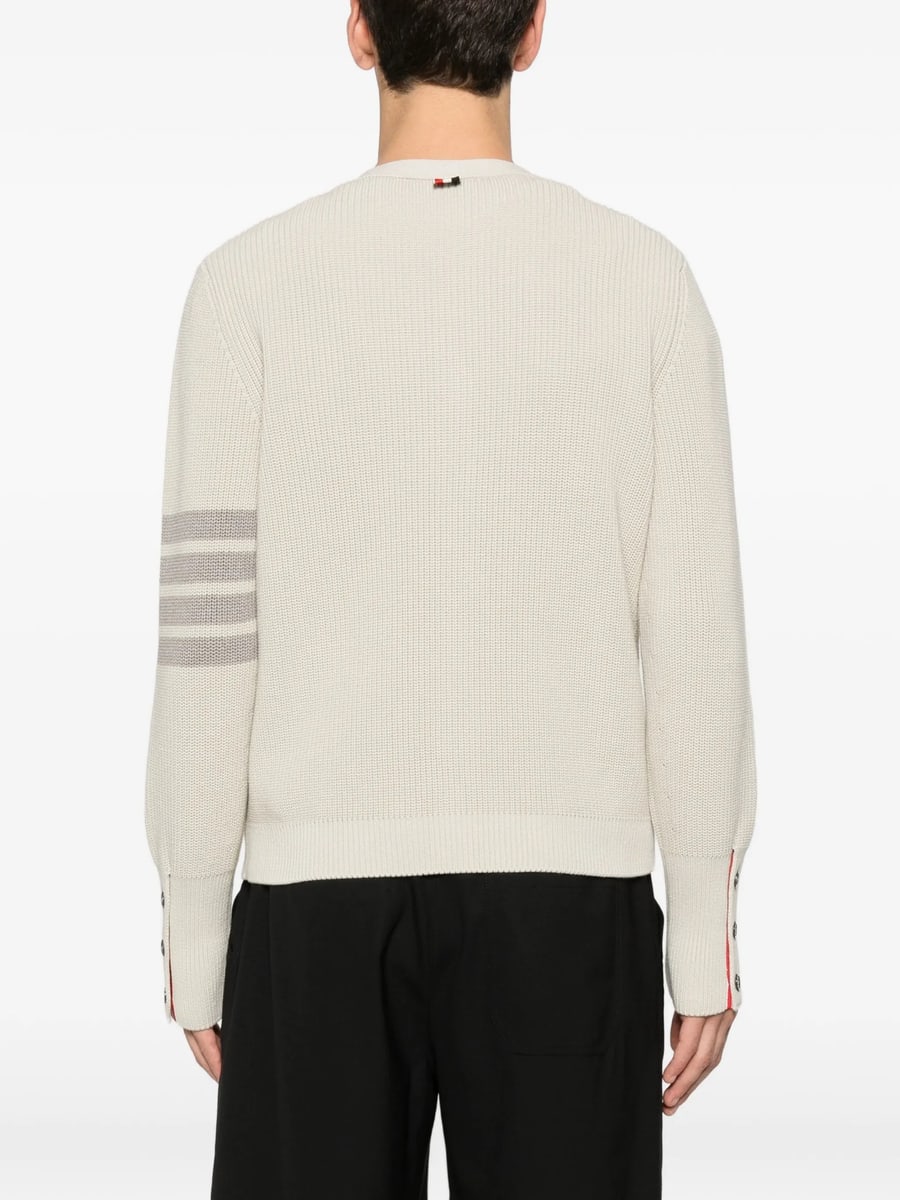 Thom Browne Thom Browne 4-Bar Stripe Pockets Cardigan, view 5