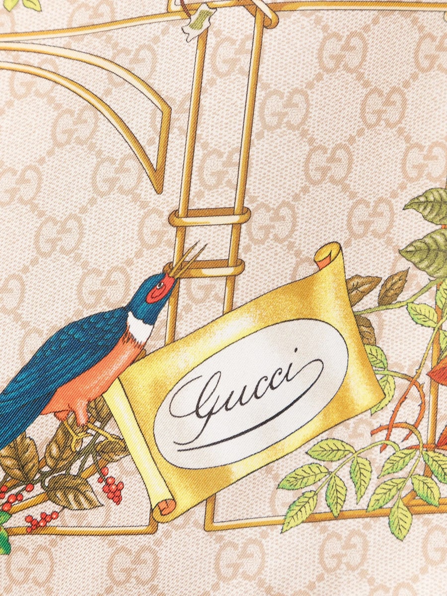 Gucci Gucci Printed Silk Scarf, view 2