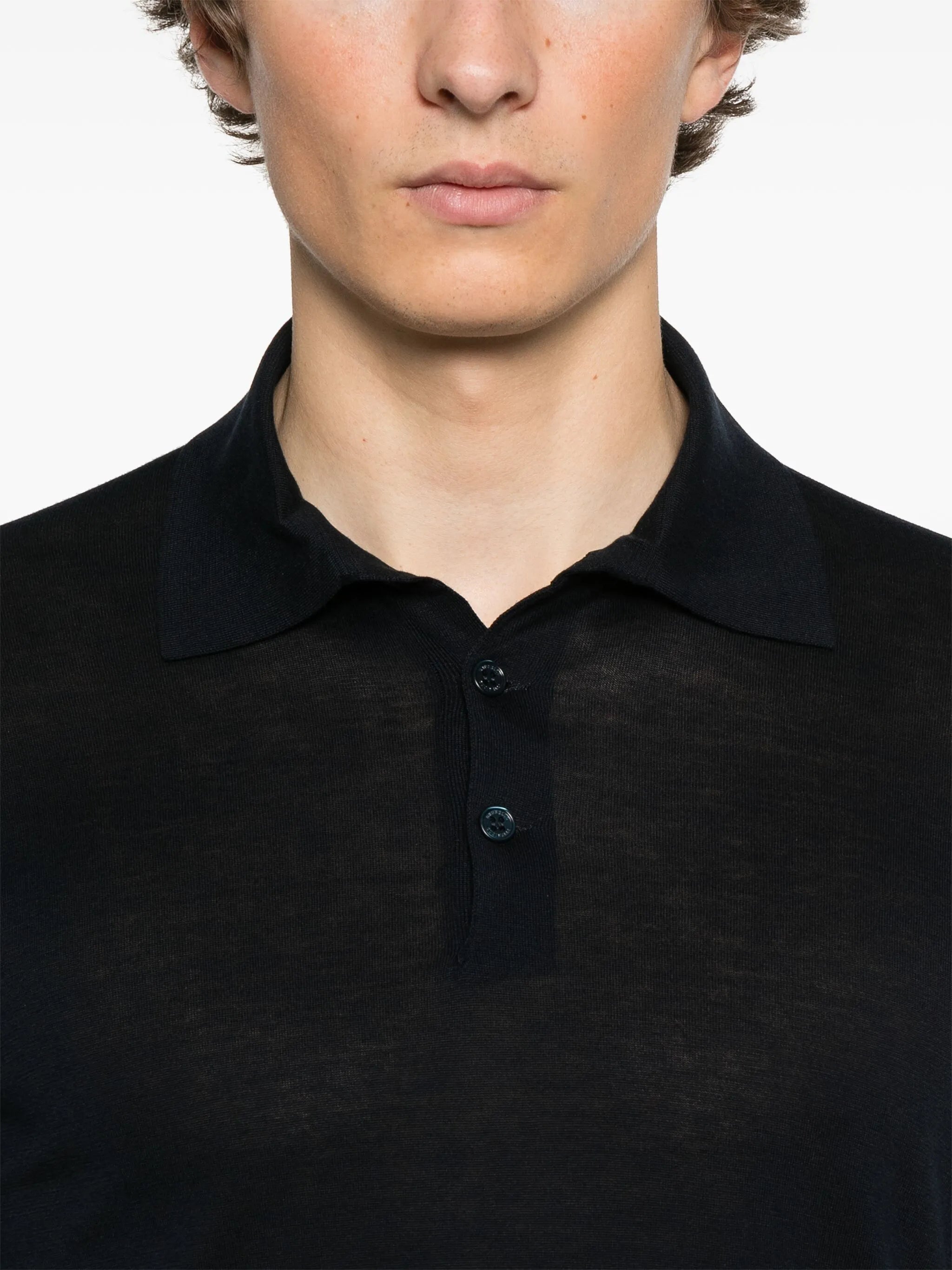 Brunello Cucinelli Brunello Cucinelli Knitted Polo Shirt, view 2