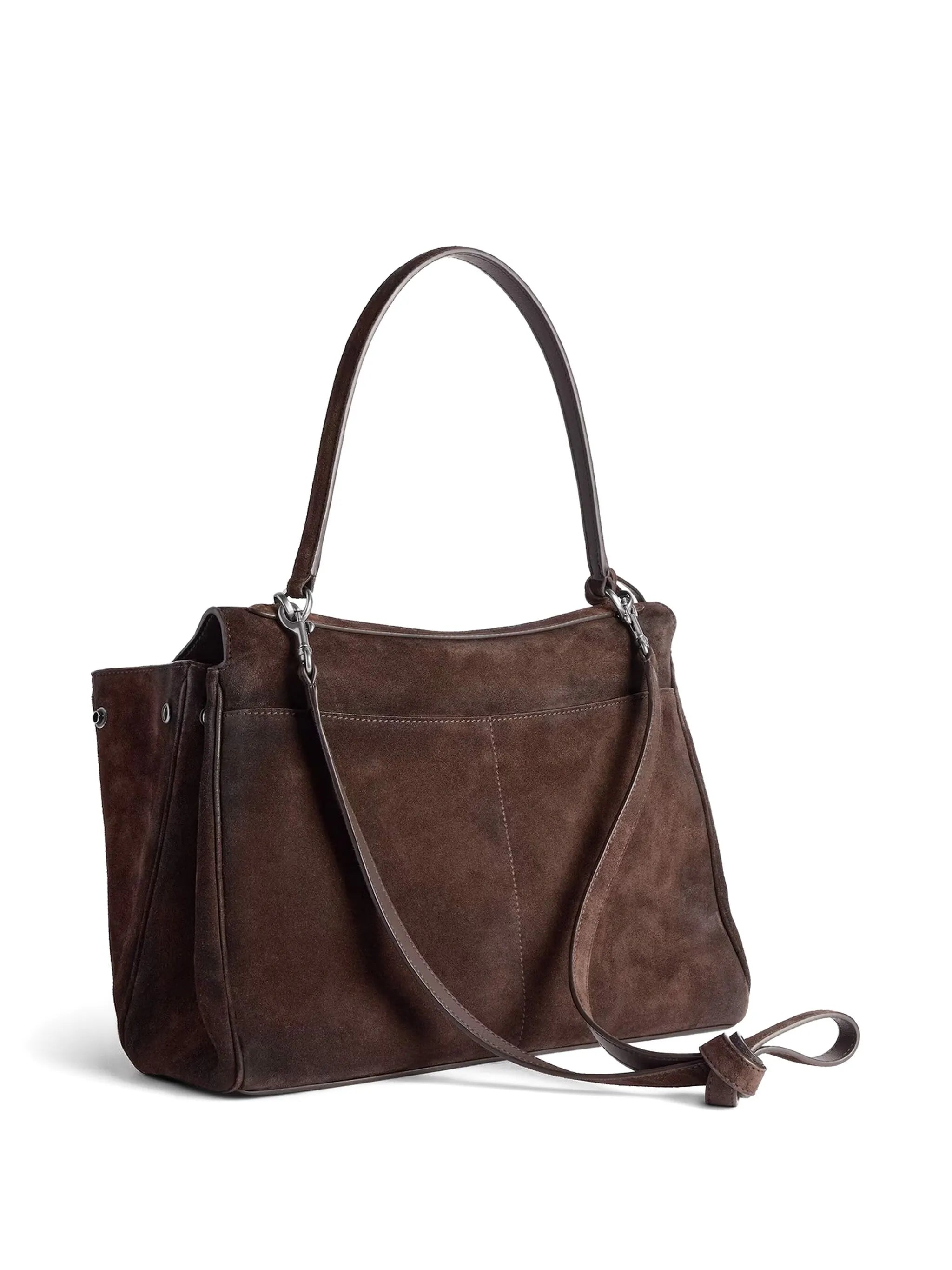 Balenciaga Balenciaga Rodeo Top-handle Suede Bag, view 2