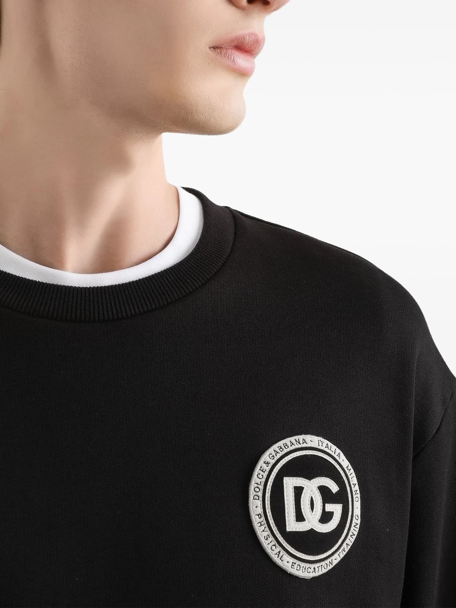 Dolce & Gabbana Dolce & Gabbana Logo Patch Sweatshirt, view 4