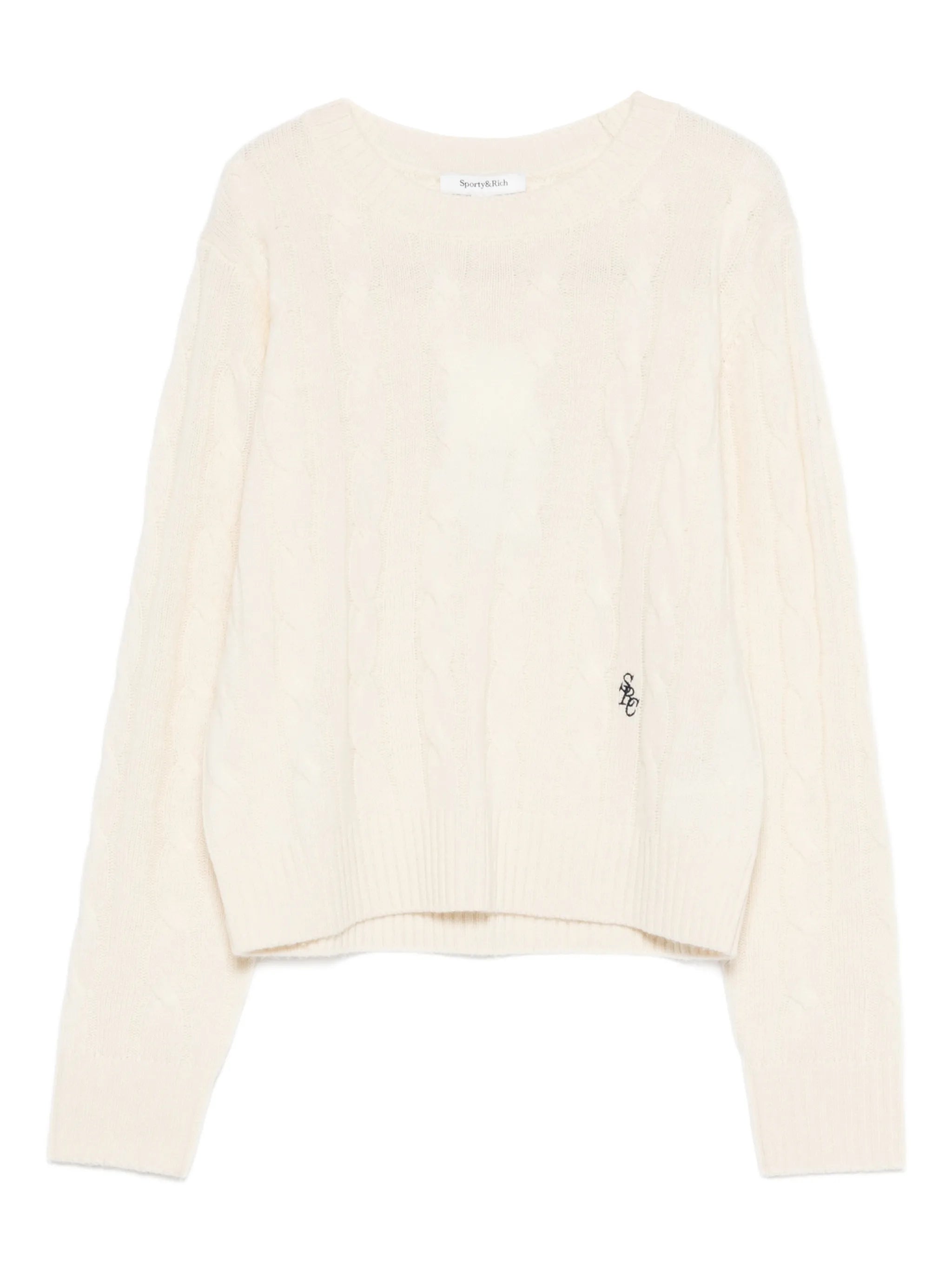 Sporty & Rich Sporty & Rich Cable-knit Sweater
