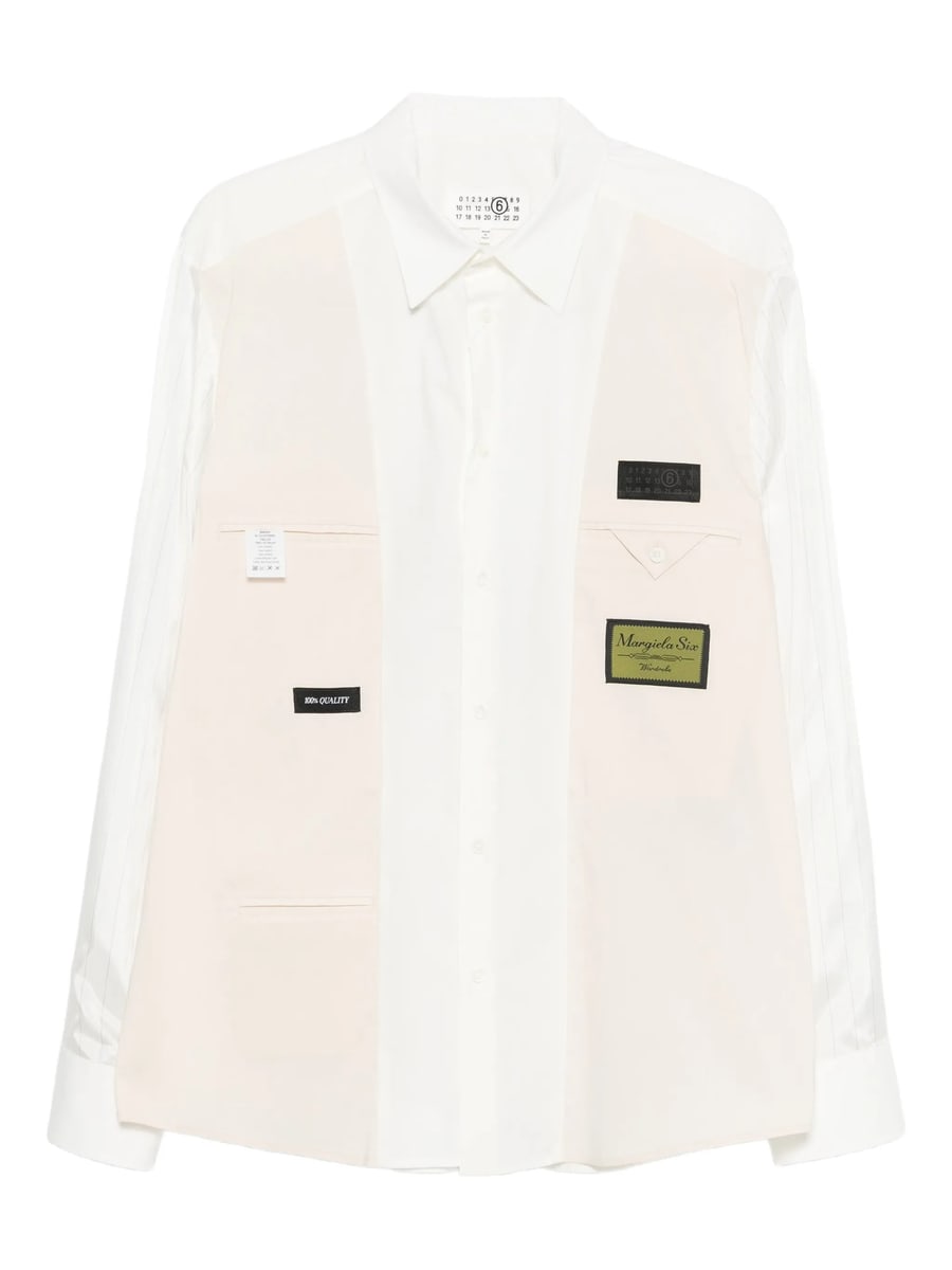 MM6 Maison Margiela Mm6 Maison Margiela Logo-patch Shirt