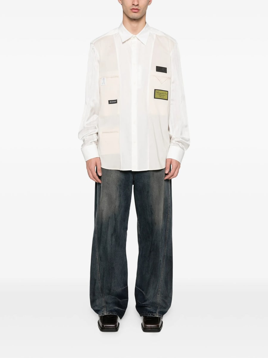 MM6 Maison Margiela Mm6 Maison Margiela Logo-patch Shirt, view 4