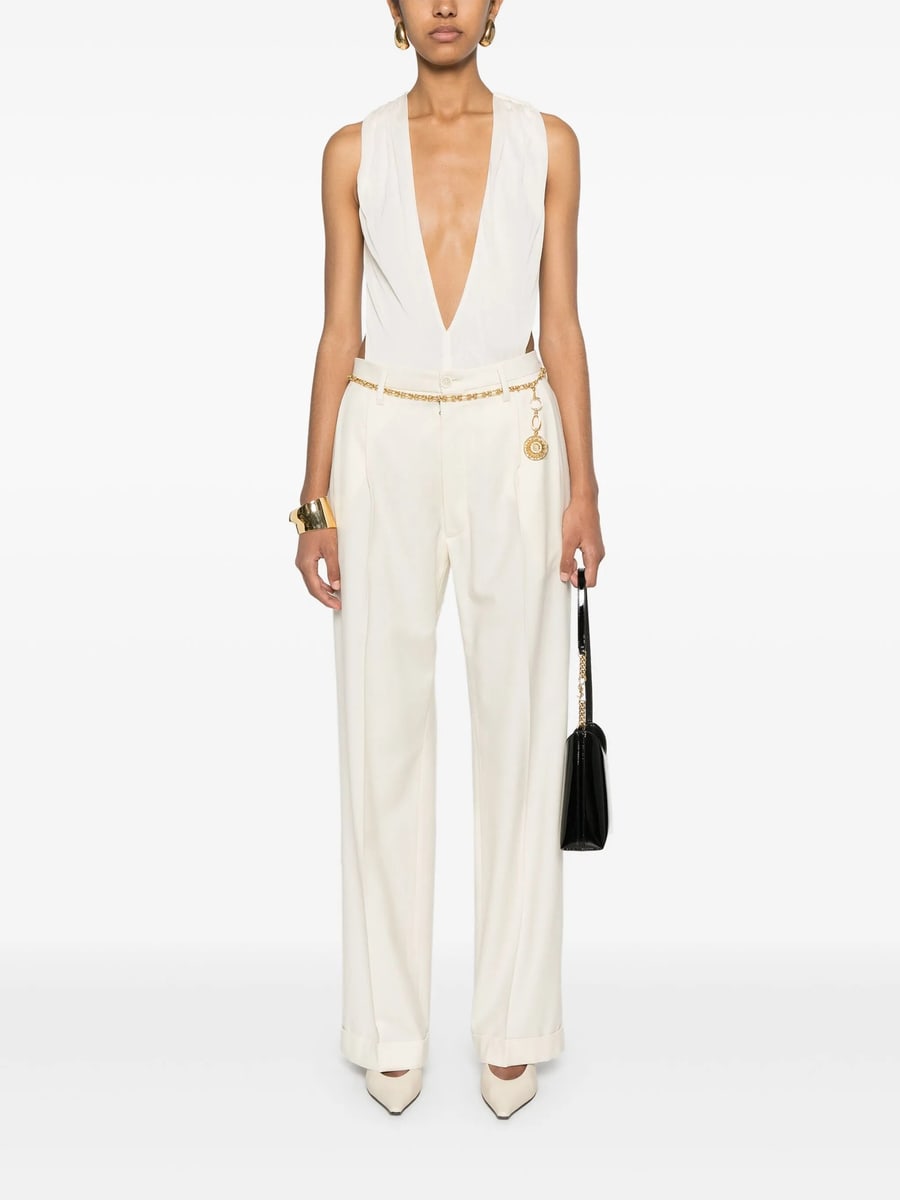 Saint Laurent Saint Laurent Plunging V-neck Body, view 5