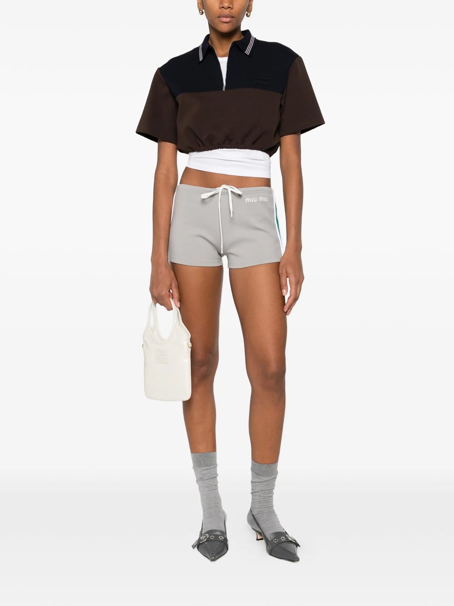 Miu Miu Miu Miu Technical Yarn Shorts, view 2