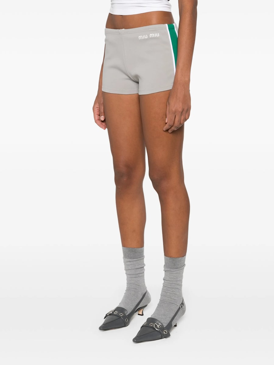 Miu Miu Miu Miu Technical Yarn Shorts, view 5