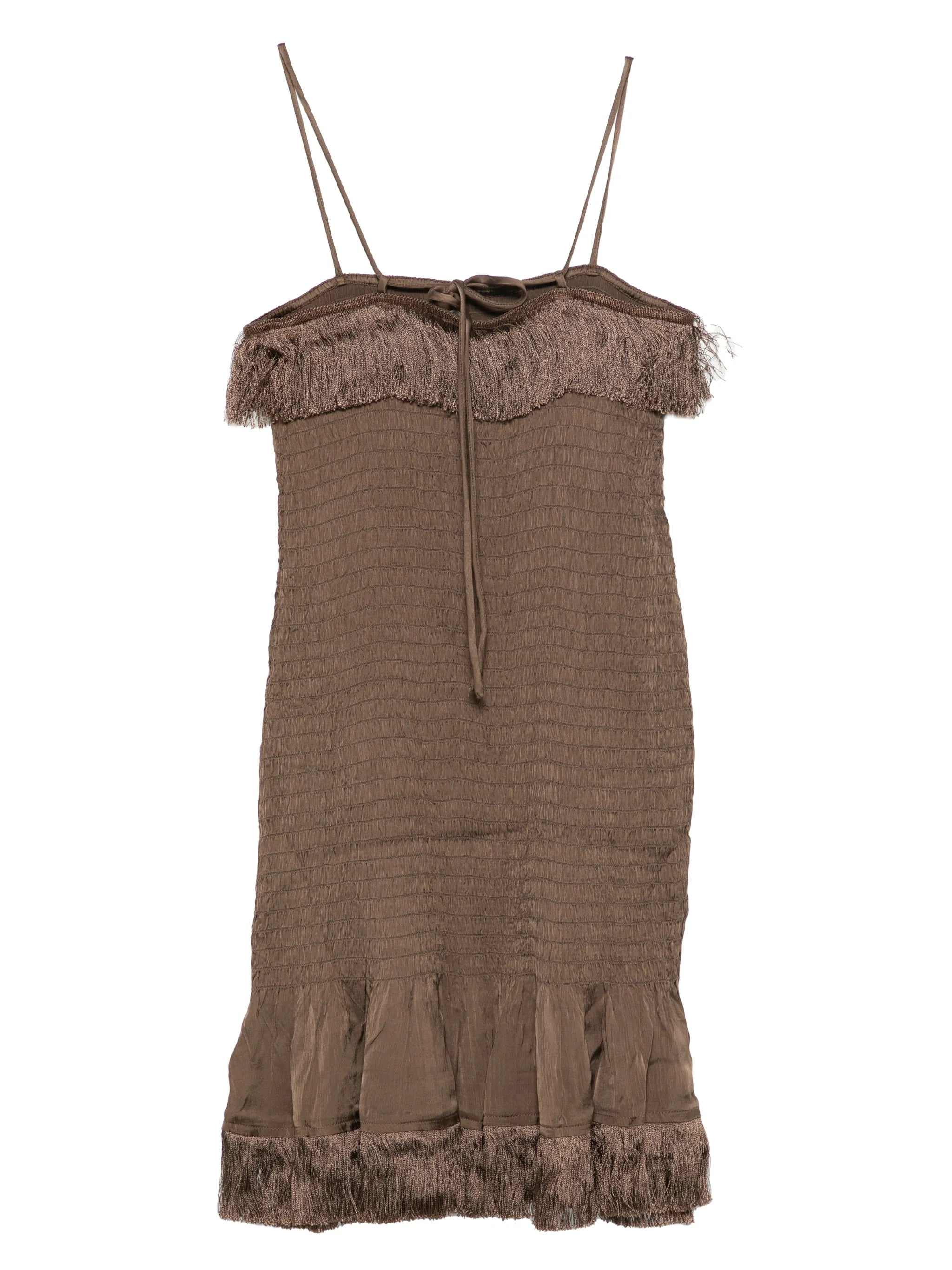 By Malene Birger By Malene Birger Valia Fringed Mini Dress, view 2