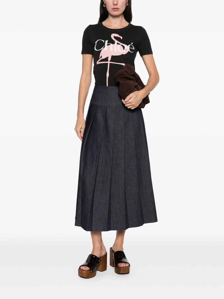 Chloé Chloé Logo-print T-Shirt, view 3