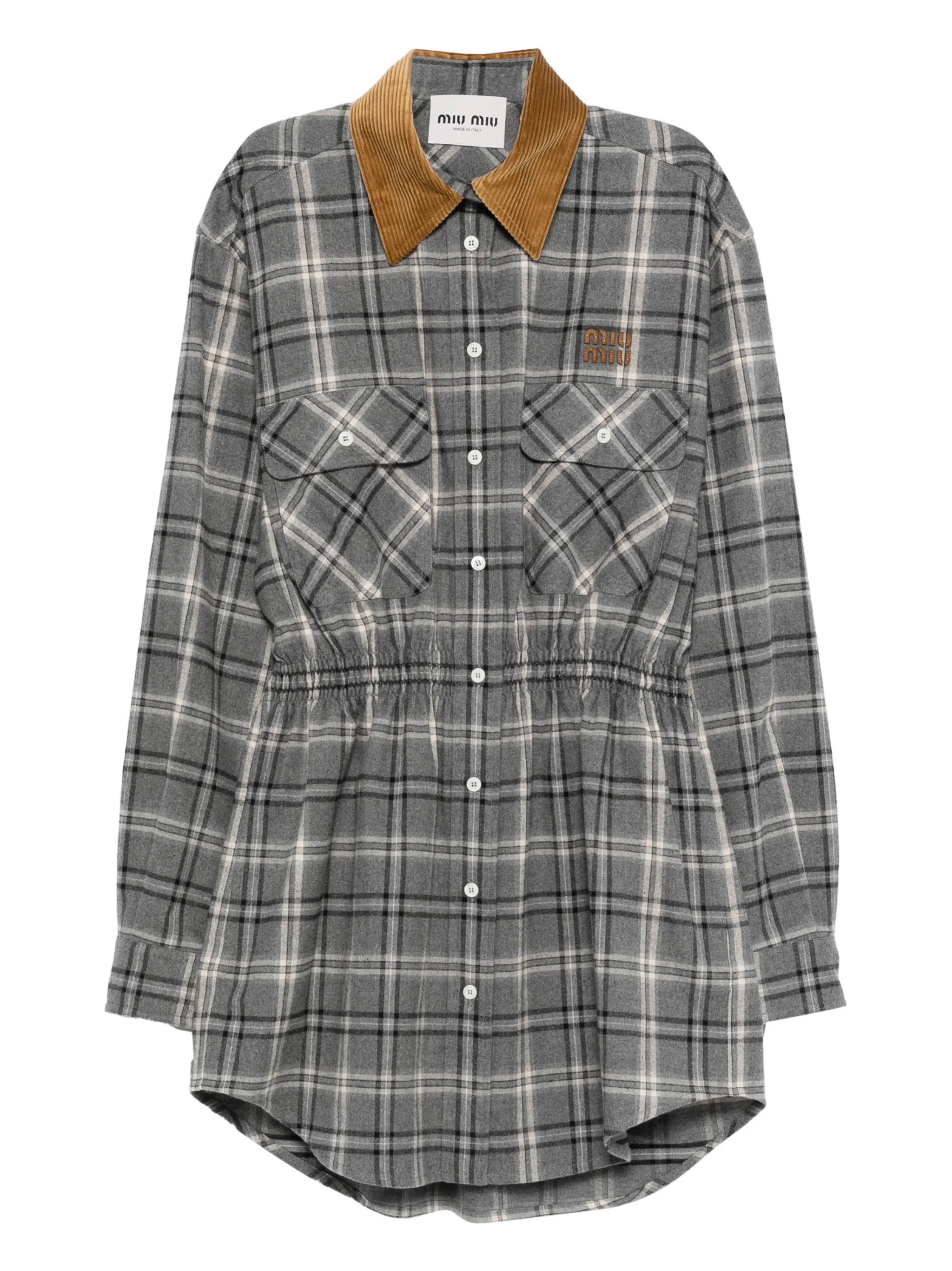 Miu Miu Miu Miu Flannel Mini-dress