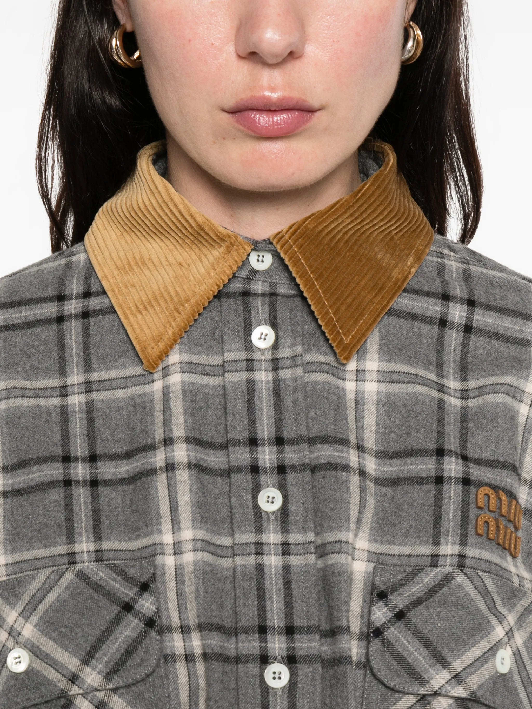 Miu Miu Miu Miu Flannel Mini-dress, view 2