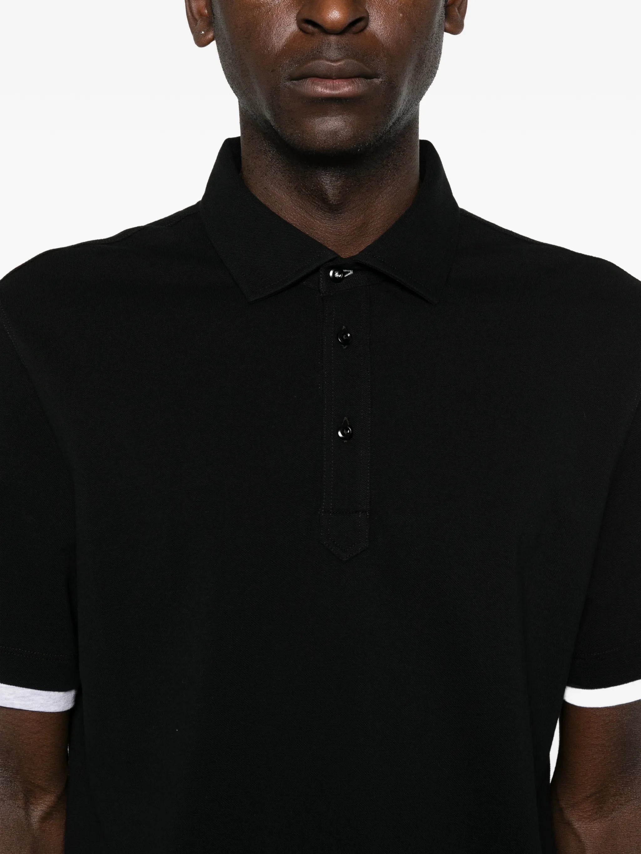 Brunello Cucinelli Brunello Cucinelli Trim Polo Shirt, view 2