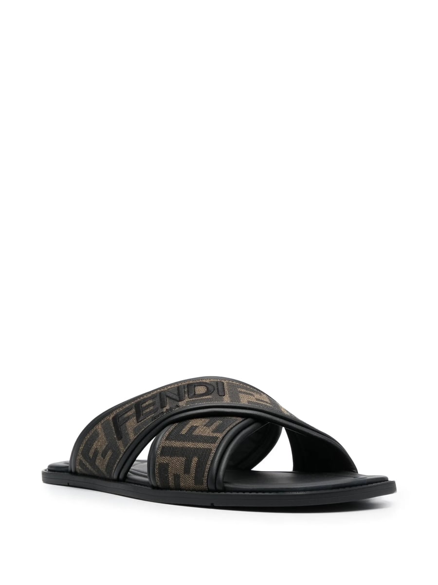 Fendi Fendi FF-jacquard Slides, view 4